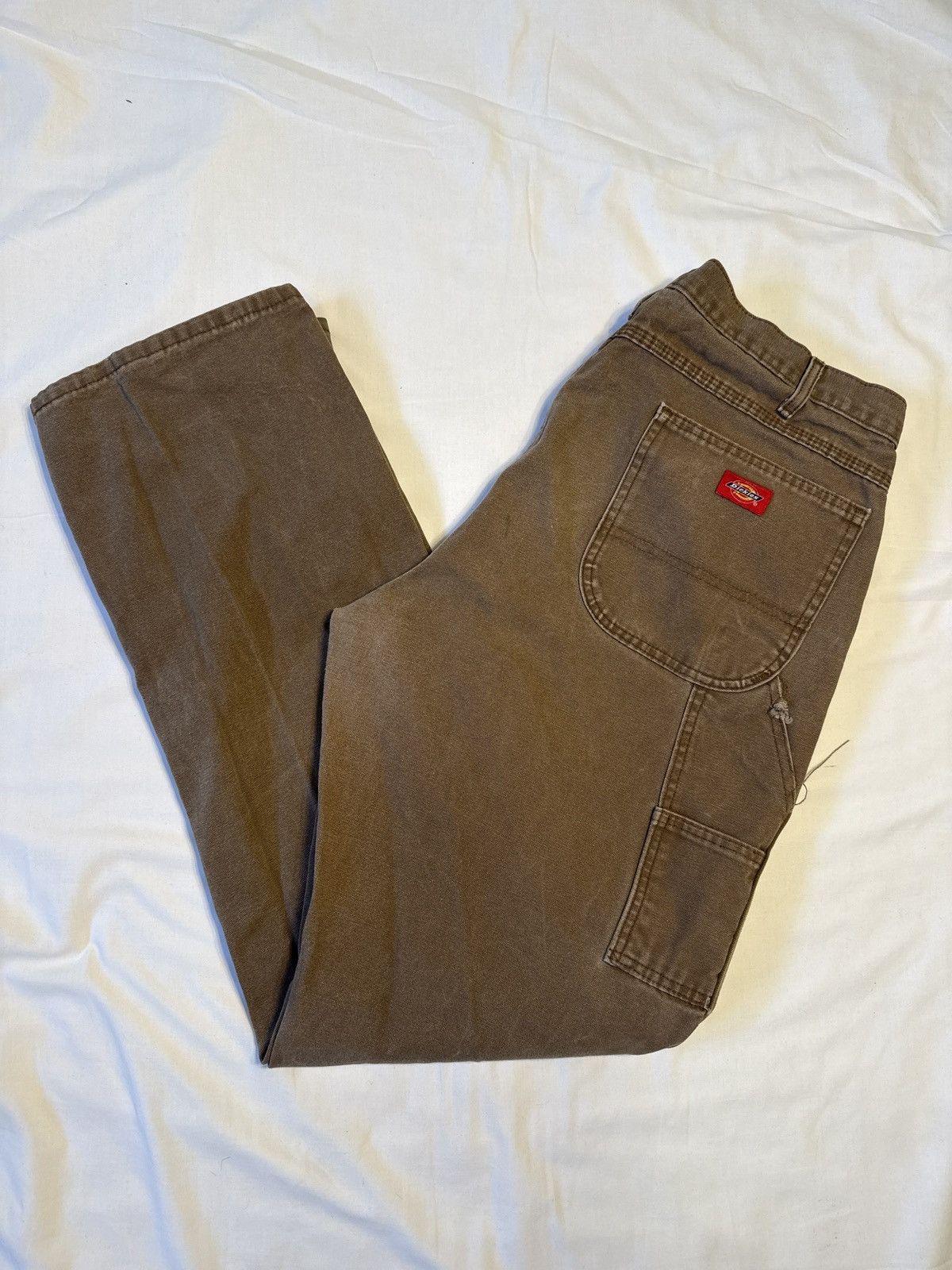 Dickies Vintage 90s Dickies Faded Brown Carpenter Work Pants Size US 36 / EU 52 - 1 Thumbnail