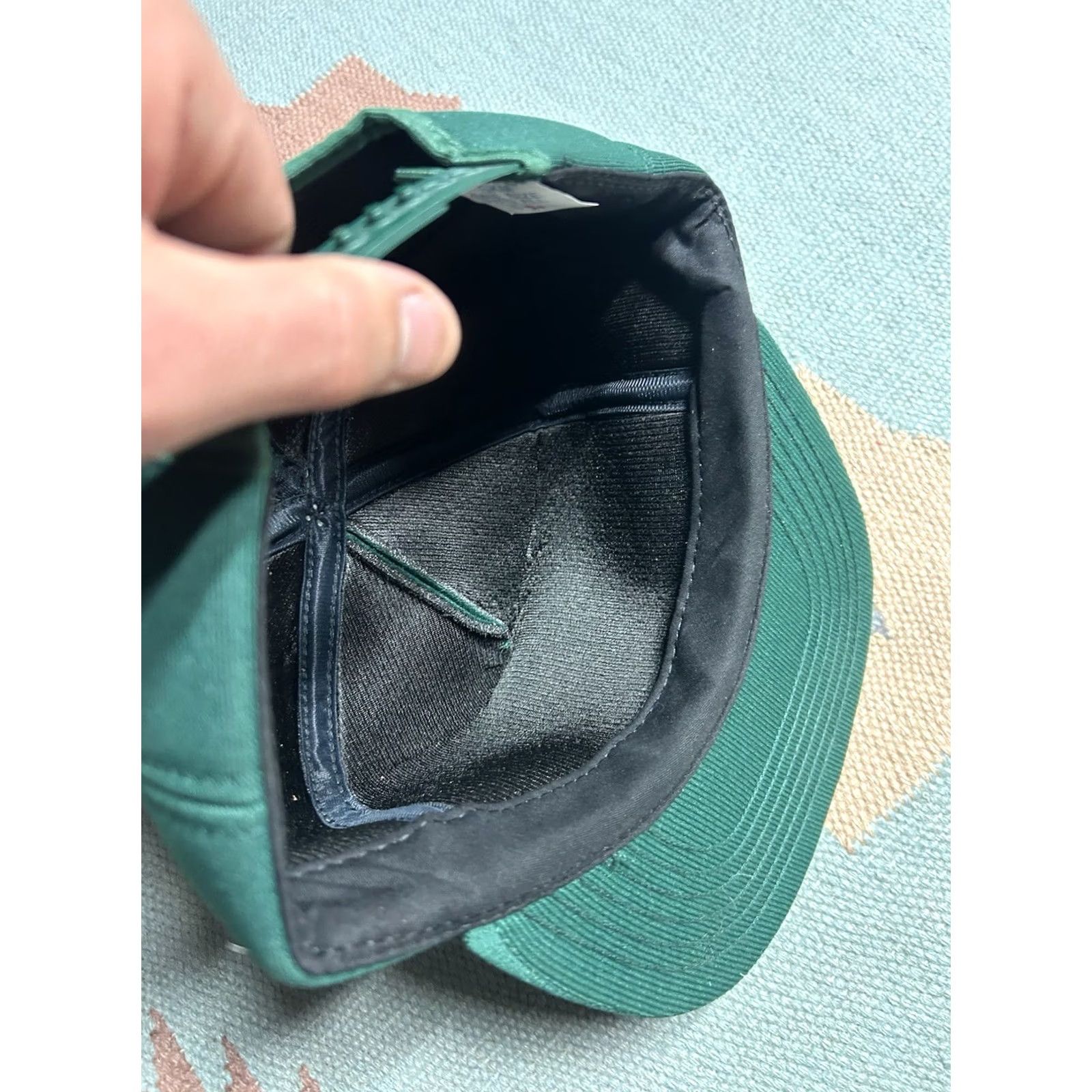 Vintage VINTAGE Auburn Snapback Hat Green USA Men Adjustable Michigan Farm Cap Ittner Bean & Grain 80s Size ONE SIZE - 6 Thumbnail