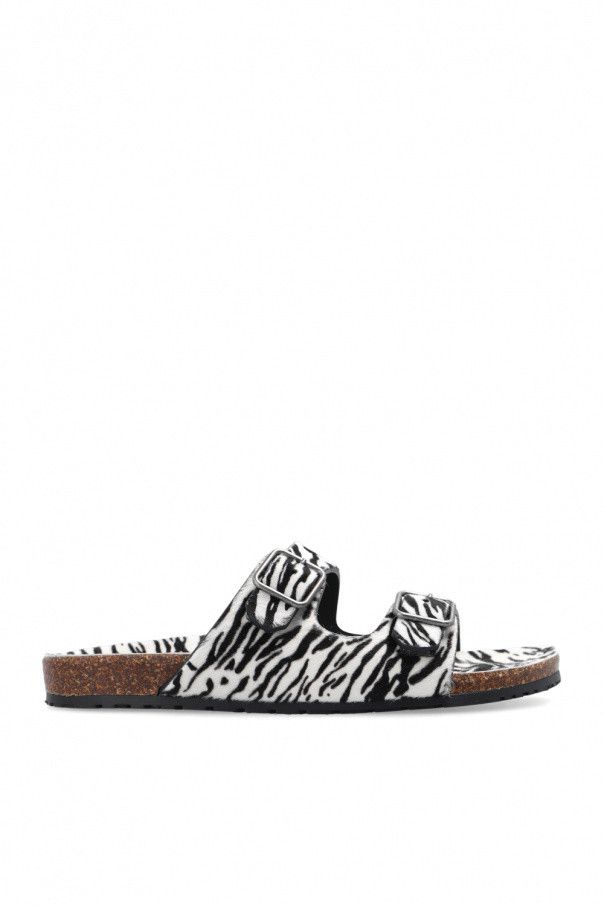 image of Saint Laurent Paris Oc11Z10524 Jimmy Flat Sandals In Multicolor, Men's