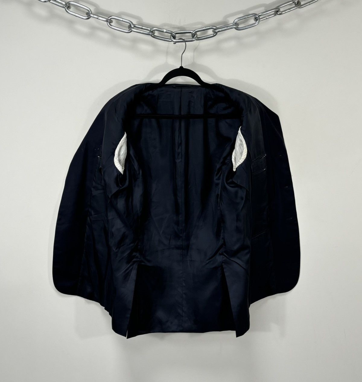 Ermenegildo Zegna Ermenegildo Zegna Men’s 3-Buttons Navy Wool Blazer Jacket Size 40R - 2 Thumbnail