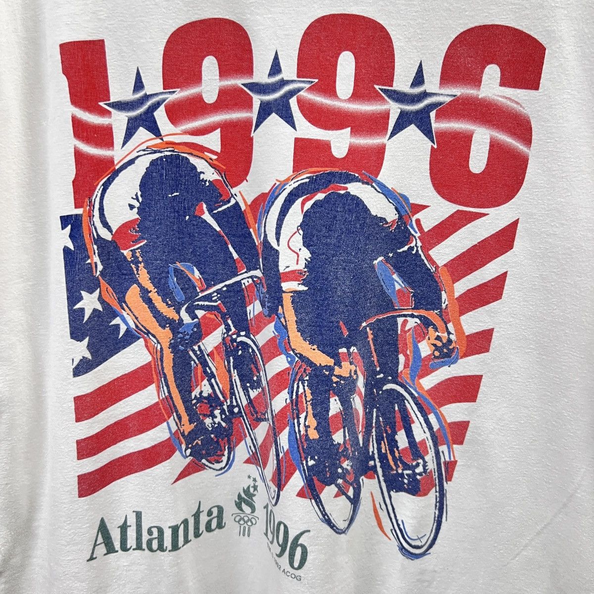USA Olympics VTG 96 OLYMPICS ATALANTA SINGLE STITCH Size US XL / EU 56 / 4 - 2 Thumbnail