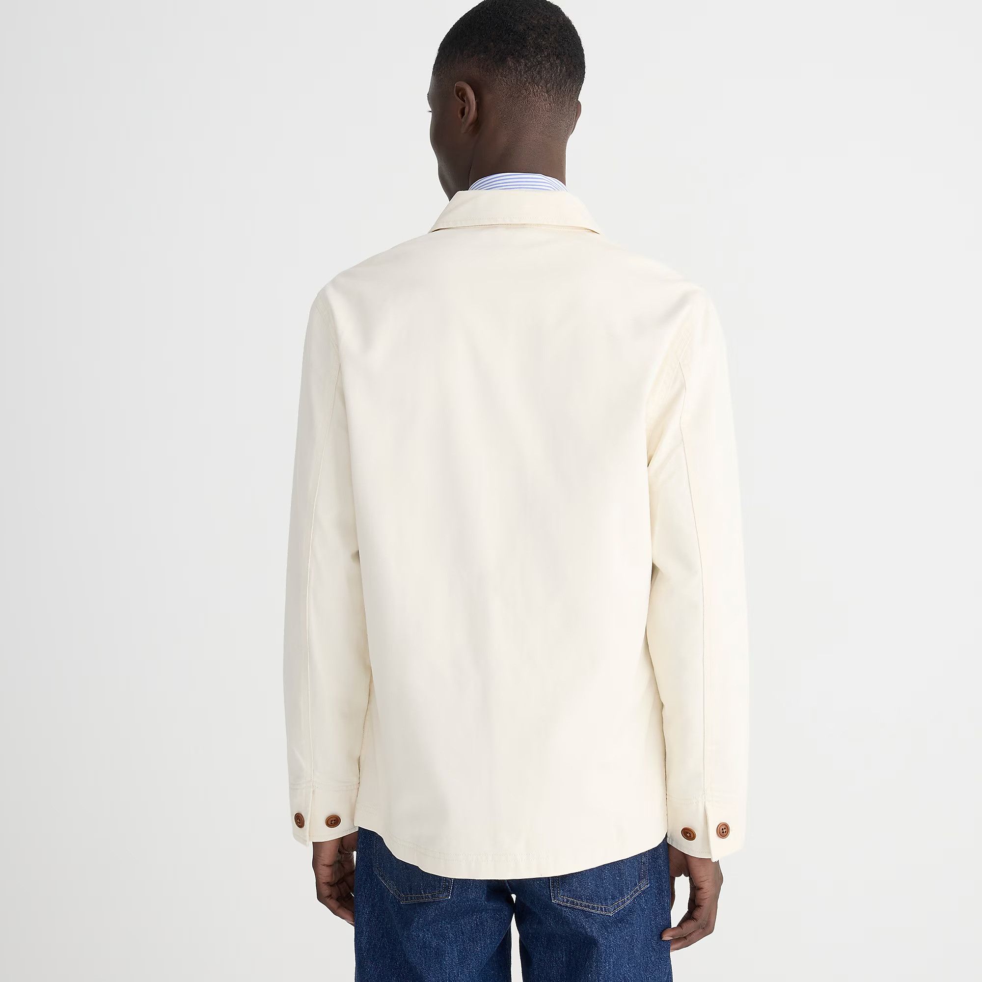 J.Crew × Wallace & Barnes J.Crew Wallace & Barnes lightweightTwill Chore Jacket Ecru Size US S / EU 44-46 / 1 - 4 Thumbnail