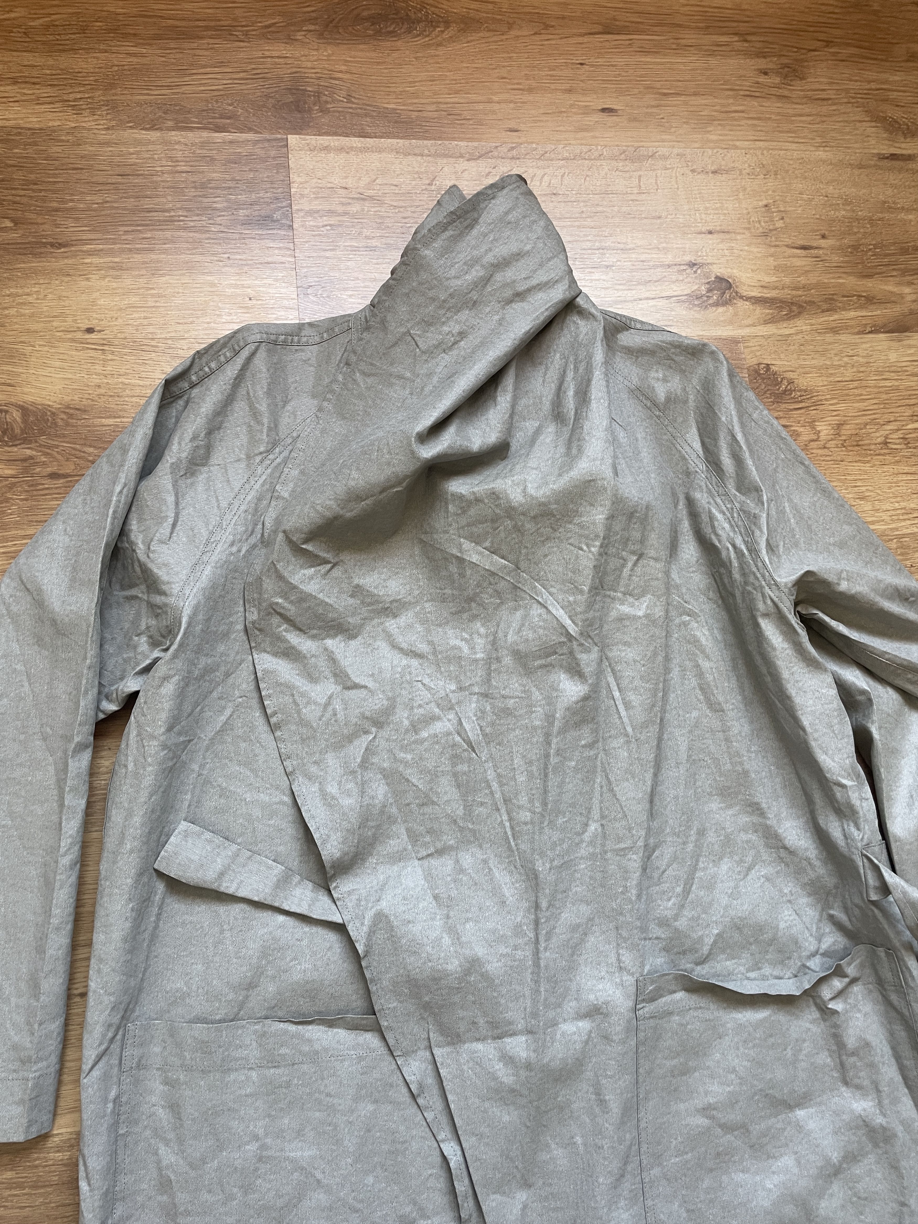 Ivan Grundahl Ivan Grundahl Wrapped Massive Collar Linen Blend Coat Size XS / US 0-2 / IT 36-38 - 9 Thumbnail