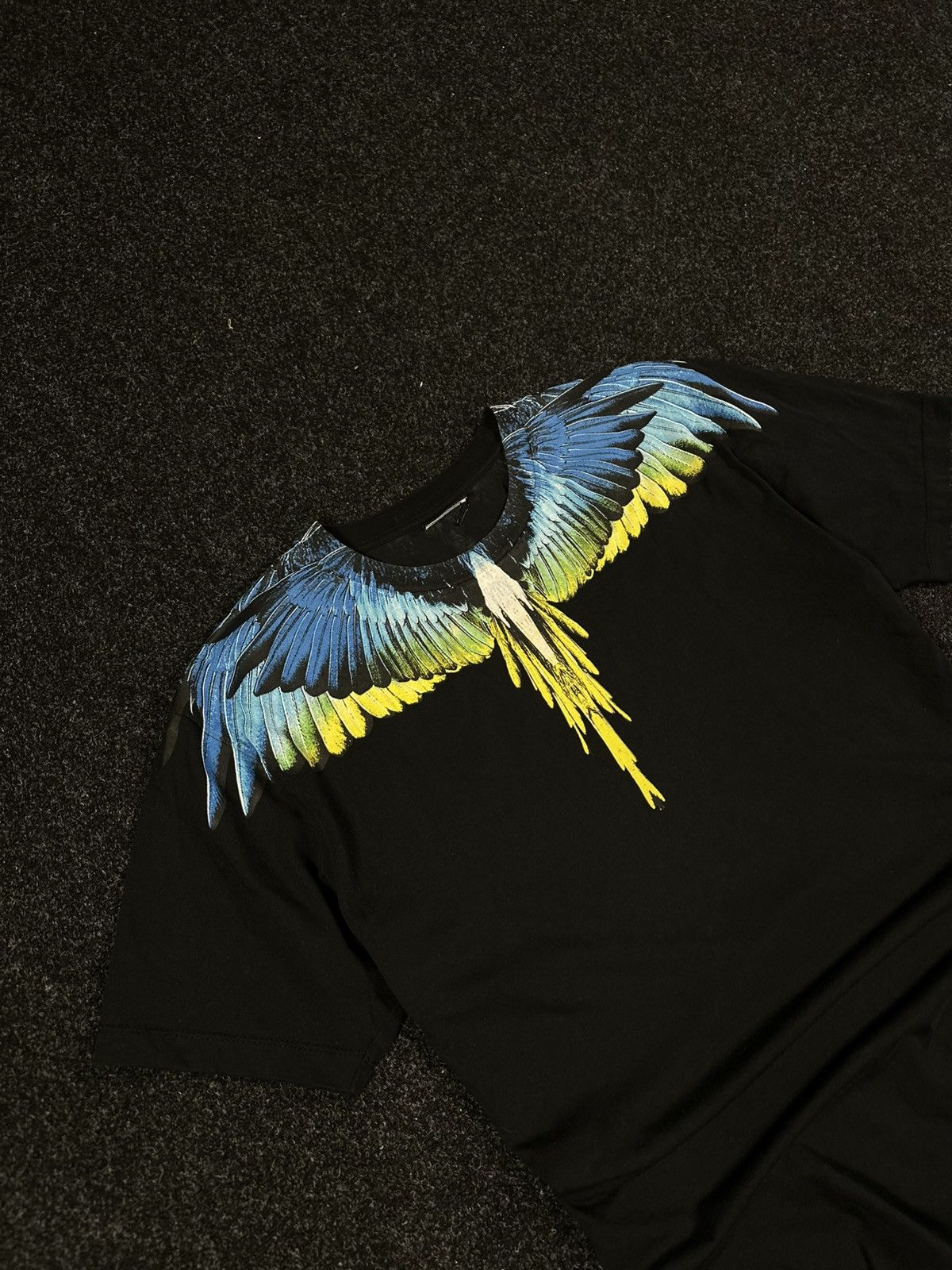 Marcelo Burlon Marcelo Burlon Wings T-Shirt Tee Black Multicolor Print Size US M / EU 48-50 / 2 - 4 Thumbnail