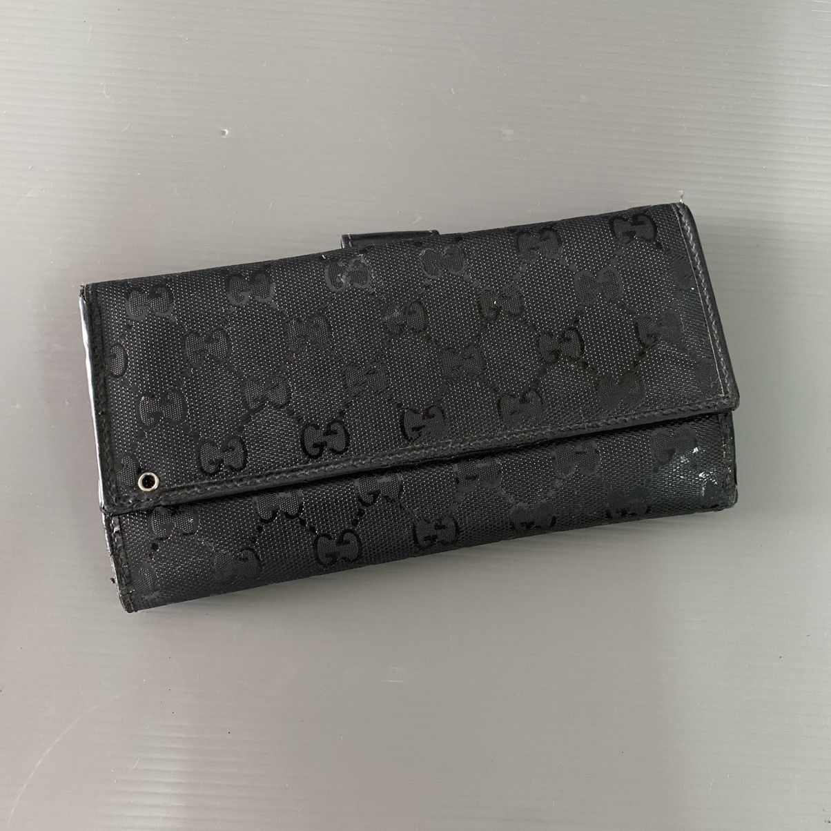 Gucci Gucci Black Long Wallet Size ONE SIZE - 1 Thumbnail