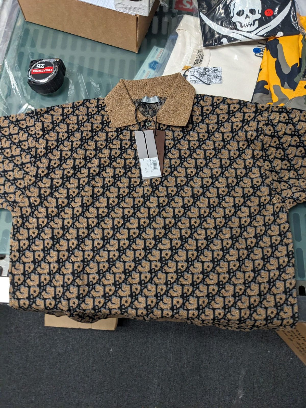 Dior CHRISTIAN DIOR X CACTUS JACK OVERSIZED KNIT POLO TOP XS Size US XS / EU 42 / 0 - 4 Thumbnail