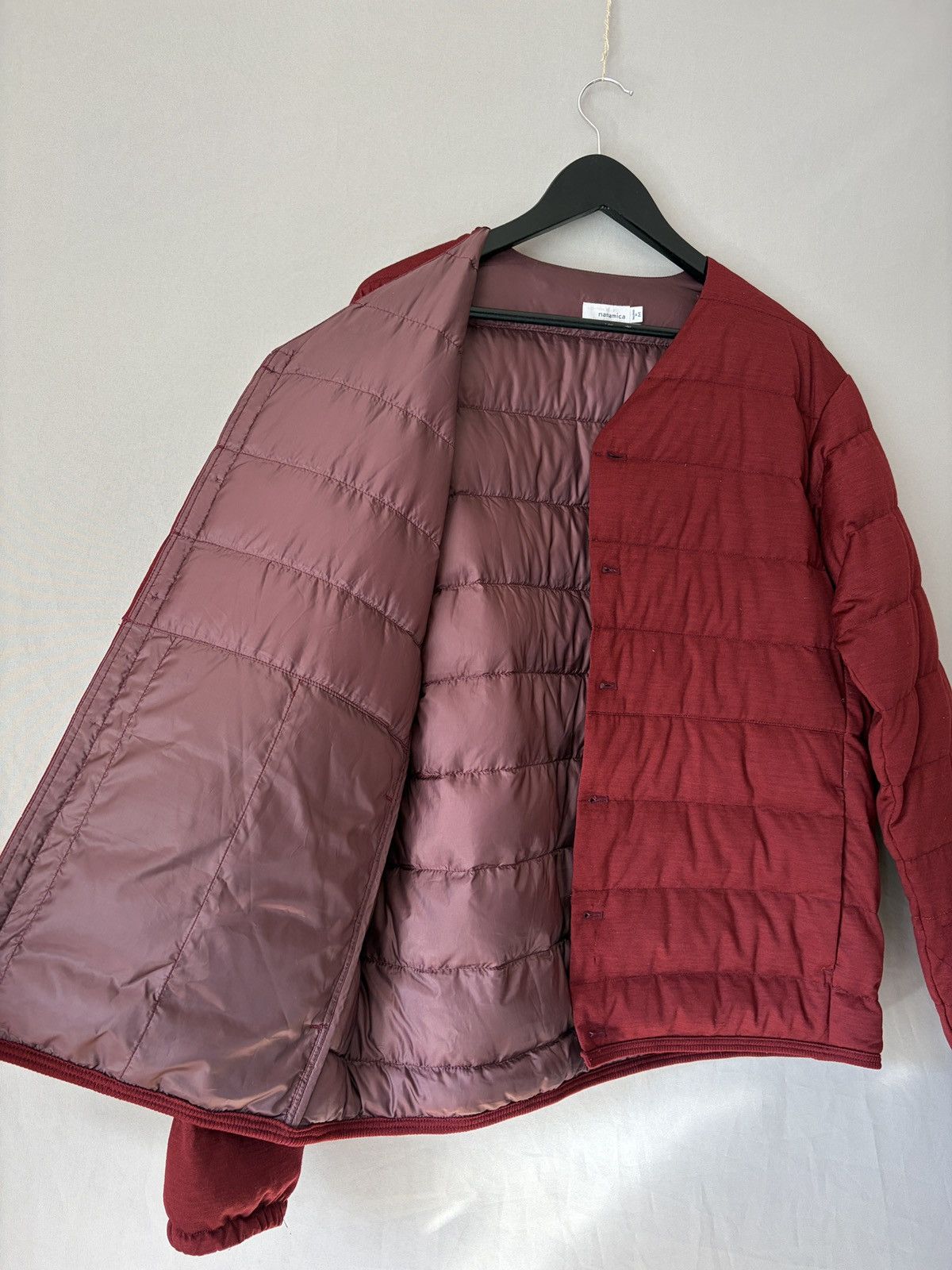 Nanamica nanamica Wool Down Red Cardigan Size US M / EU 48-50 / 2 - 12 Thumbnail