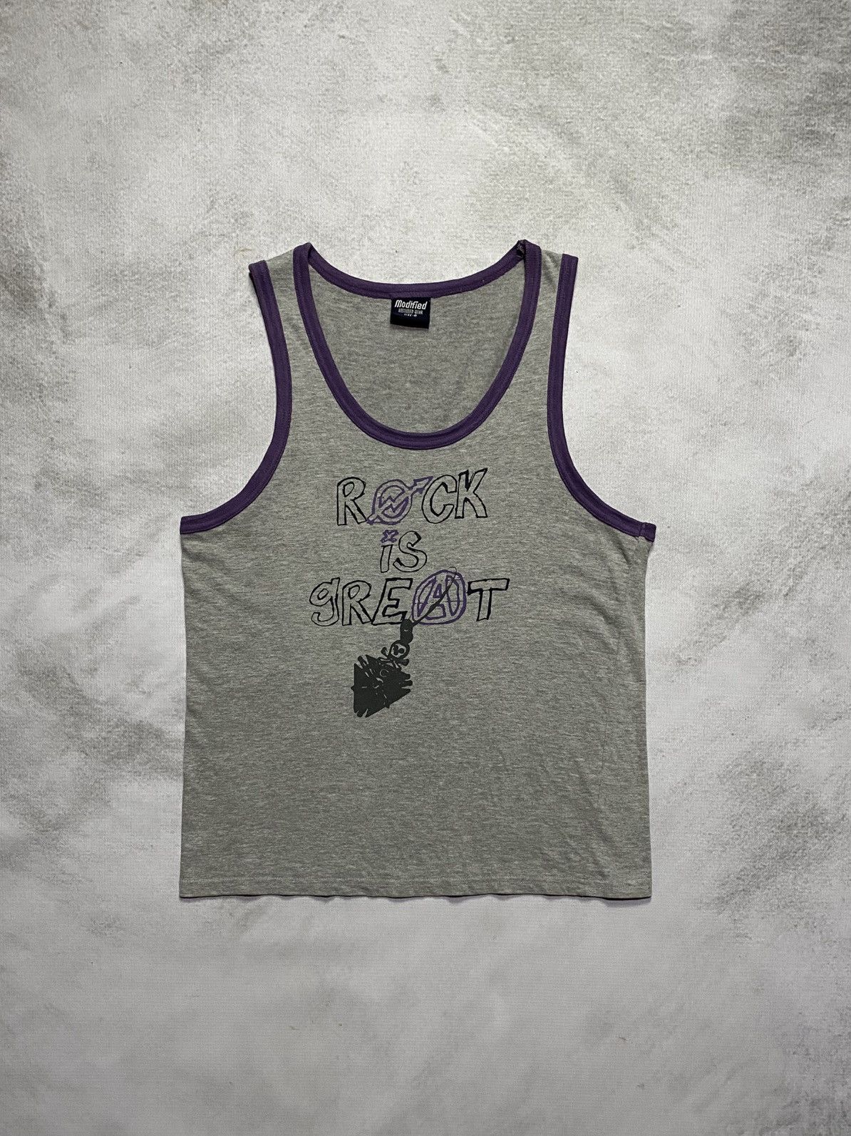 Japanese Brand Modified Rock is Great Tank Top Size US M / EU 48-50 / 2 - 1 Thumbnail