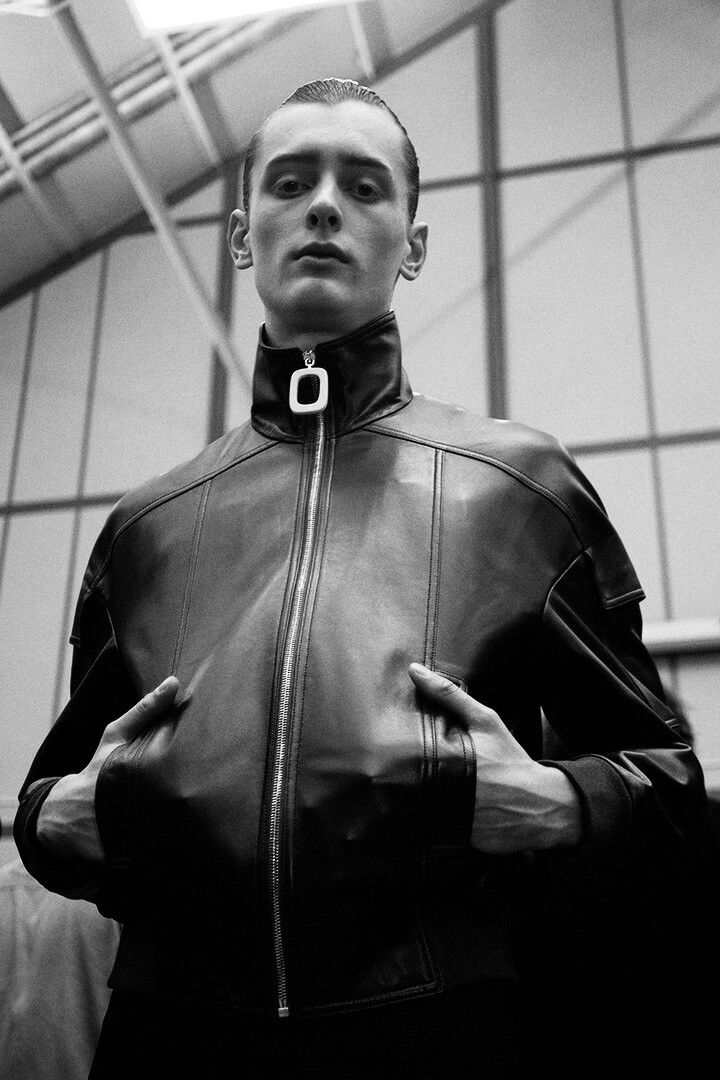 JW Anderson JW Anderson Funnel Neck Black Wool Bomber Size US L / EU 52-54 / 3 - 1 Thumbnail