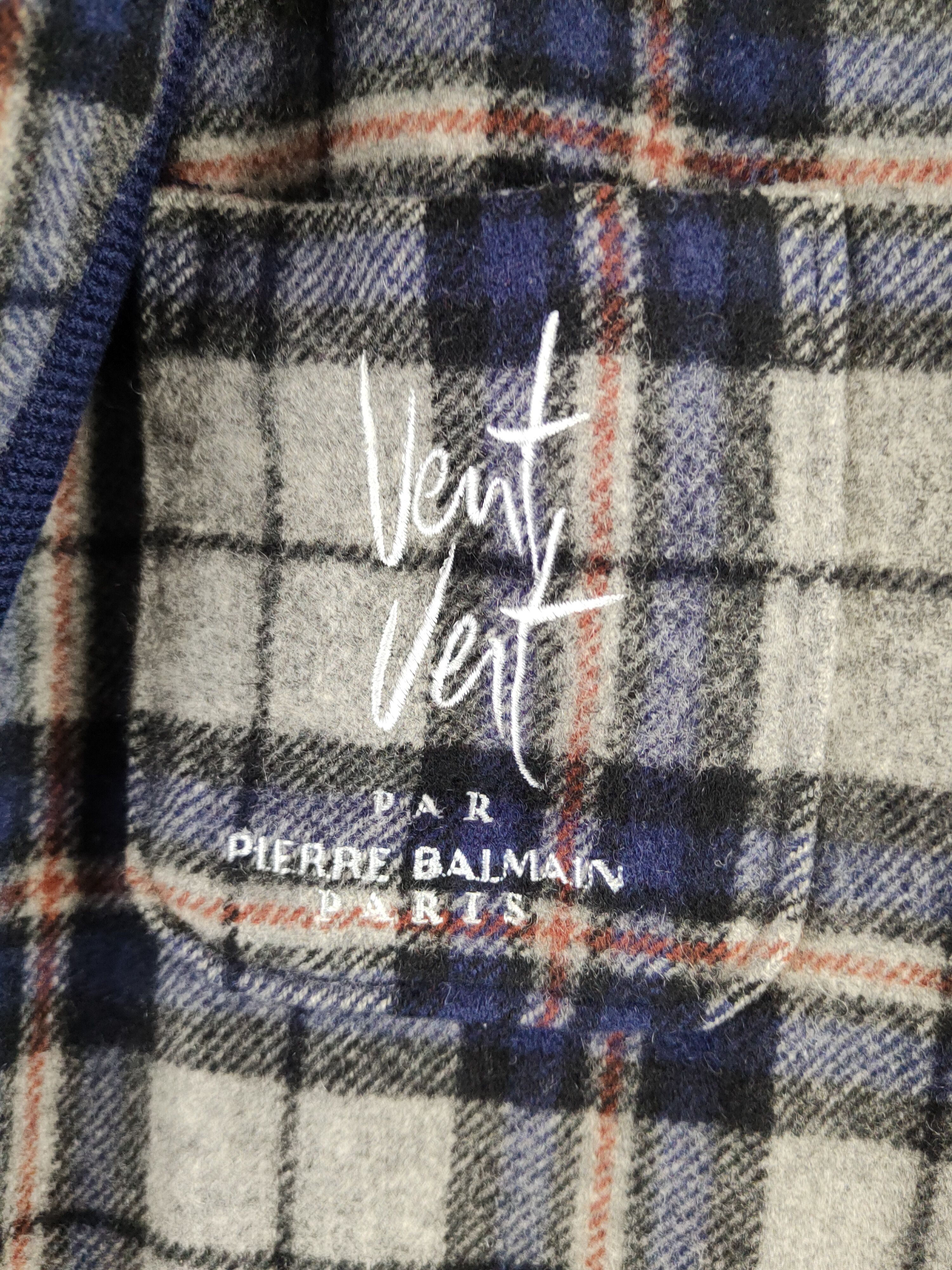 Pierre Balmain DL Vent Vert Pierre Balmain Gray Wool Bathrobes #011 Size US L / EU 52-54 / 3 - 3 Thumbnail