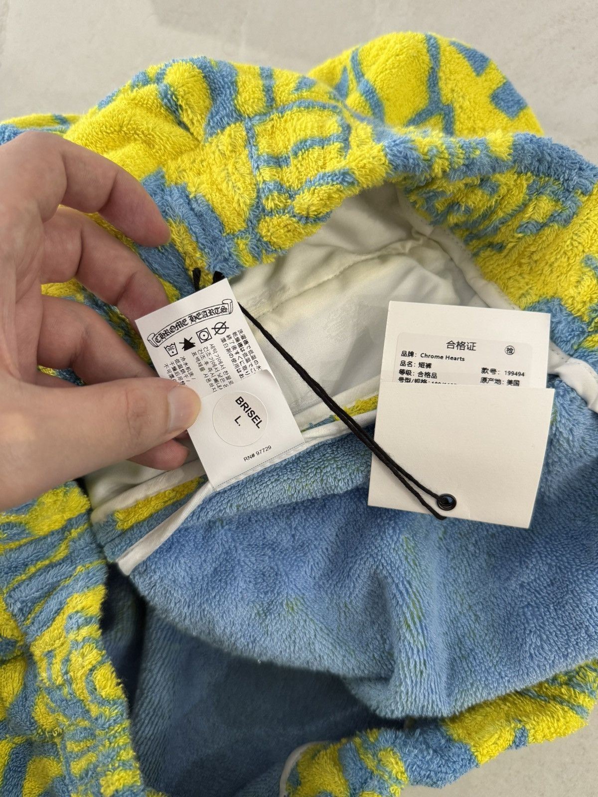 Chrome Hearts Chrome Hearts Yellow Towel Shorts Sz.L Size US 36 / EU 52 - 8 Thumbnail