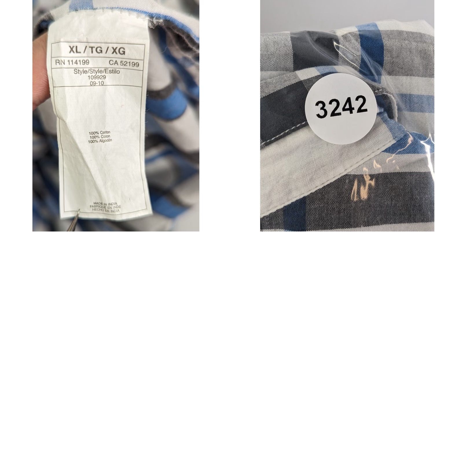 Quiksilver Quiksilver Short Sleeve Button Up Shirt Plaid Multicolor Blue White Men's XL Regular Size Shirt Size XL Men Size US XL / EU 56 / 4 - 8 Thumbnail