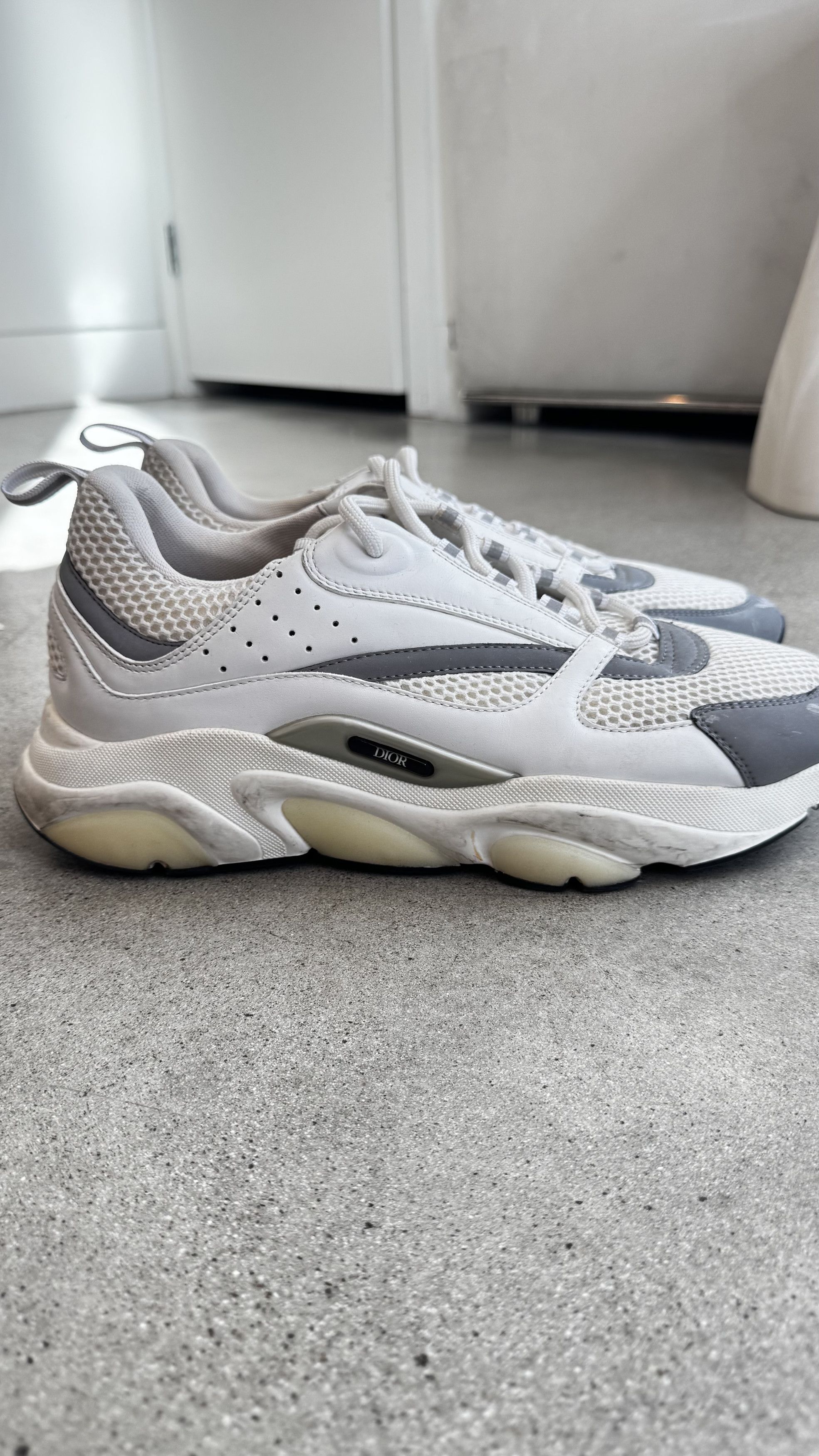 Dior Dior B22 Chunky Sneakers White Grey Size 45 Authentic Size US 12 / EU 45 - 4 Thumbnail