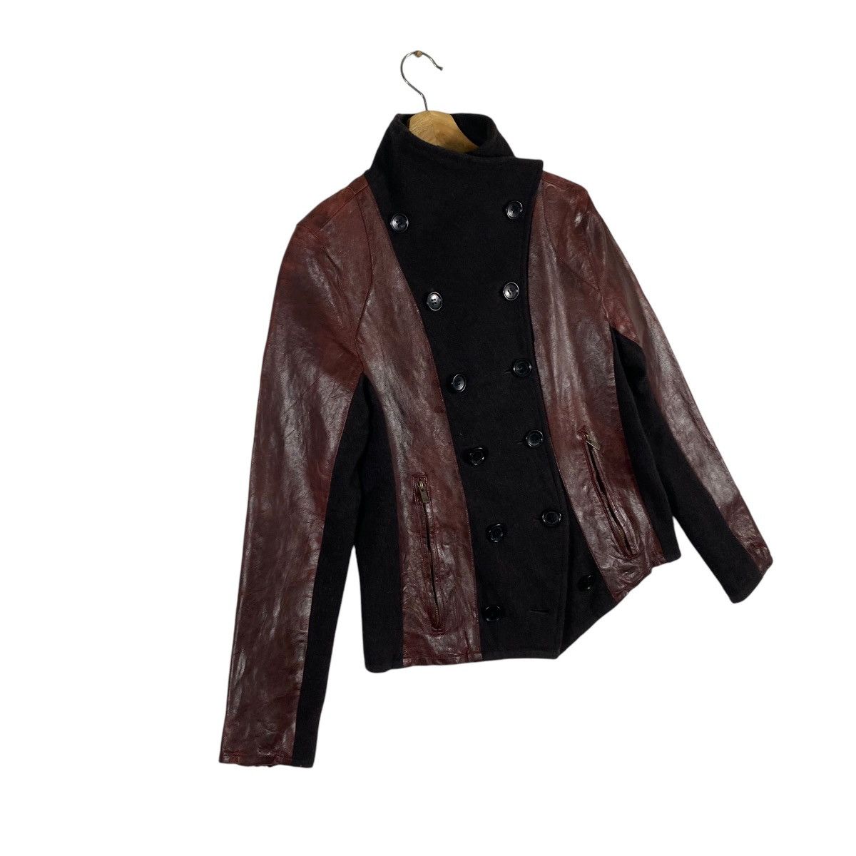 Johnbull × Leather × Vintage Vintage Johnbull Simple Leather Jacket Button M Size Size US M / EU 48-50 / 2 - 3 Thumbnail