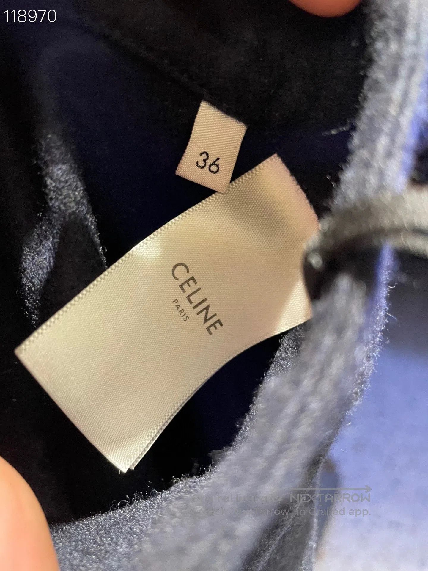 Celine Celine 078654M Blue Wool Midi Skirt. Size 35" - 5 Thumbnail
