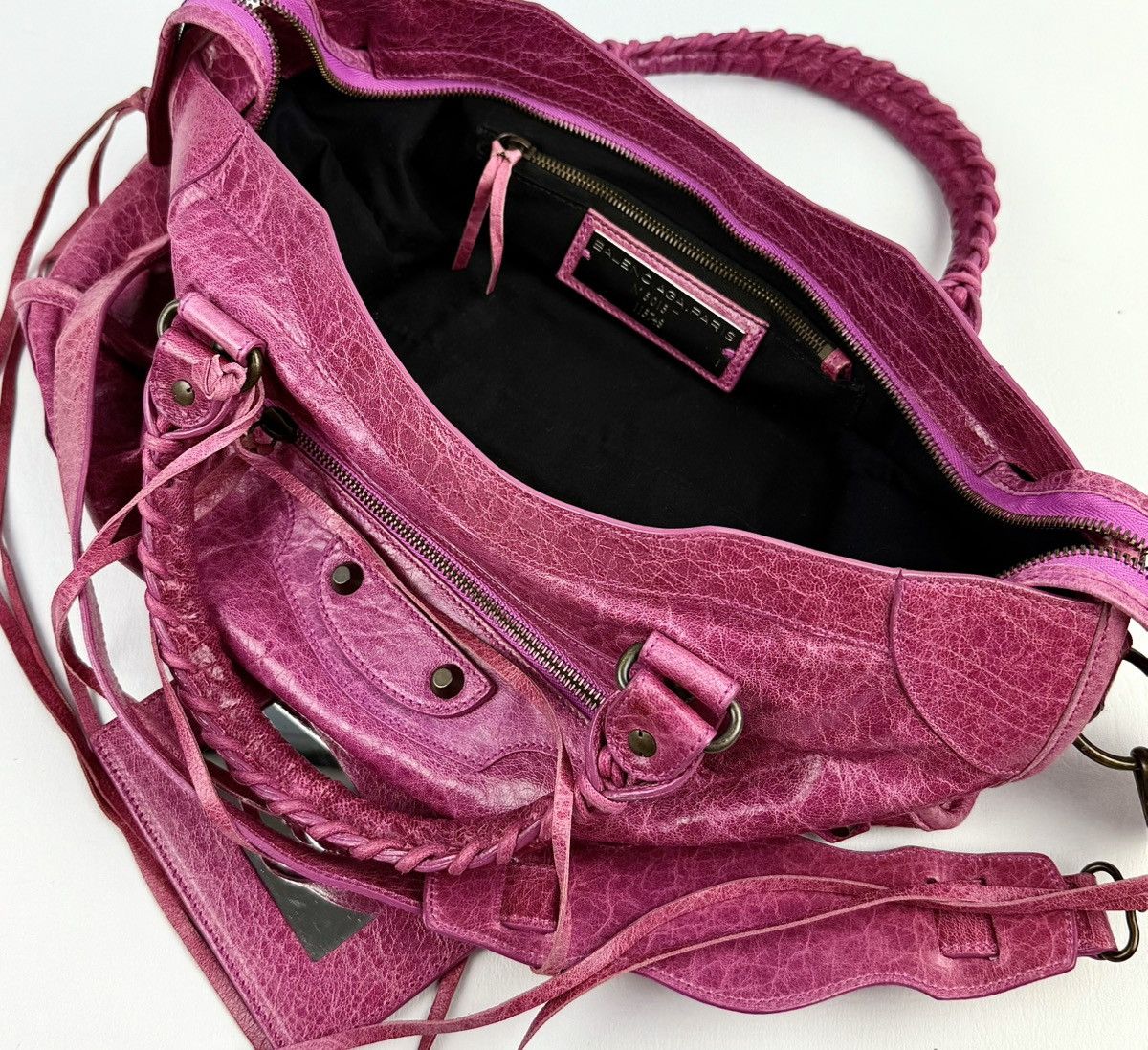 Balenciaga Balenciaga - Classic - Distressed - Metallic Pink - Le City Size ONE SIZE - 9 Thumbnail