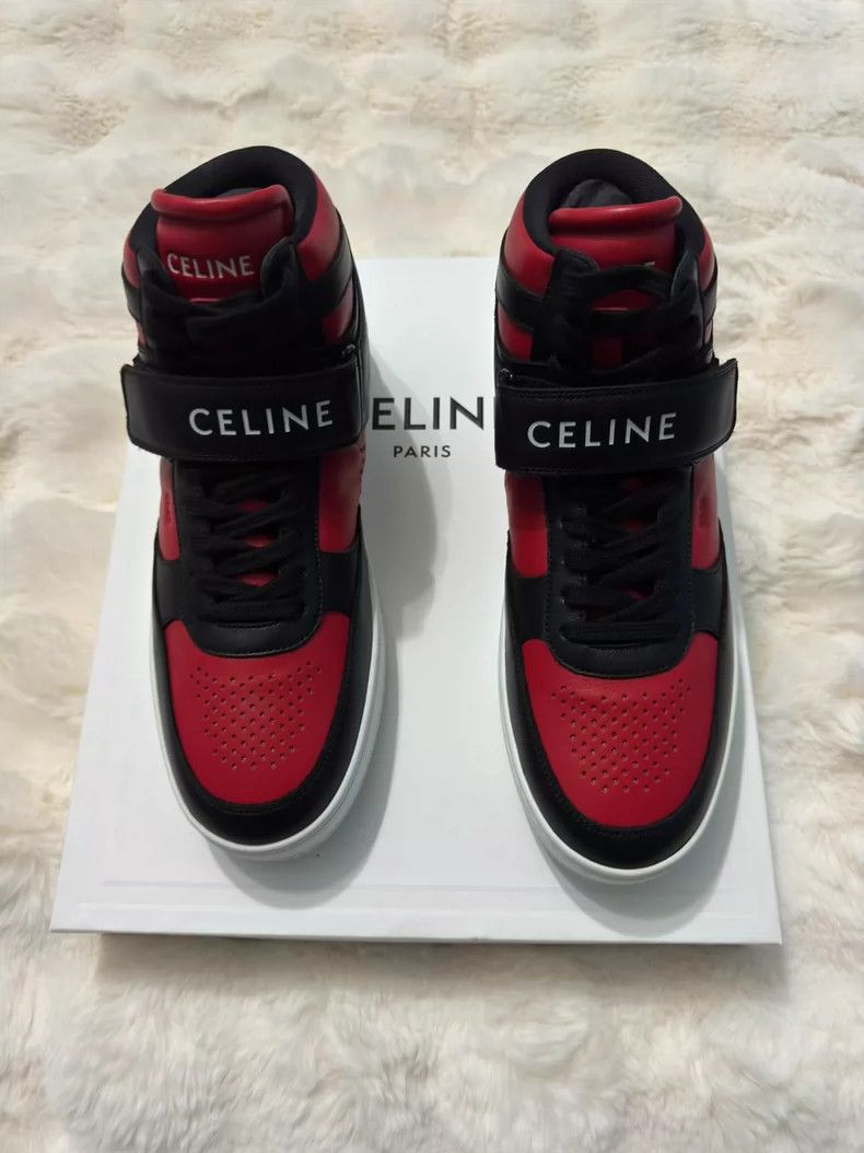 Celine Celine Black and red sports shoes Size US 9 / EU 42 - 2 Thumbnail