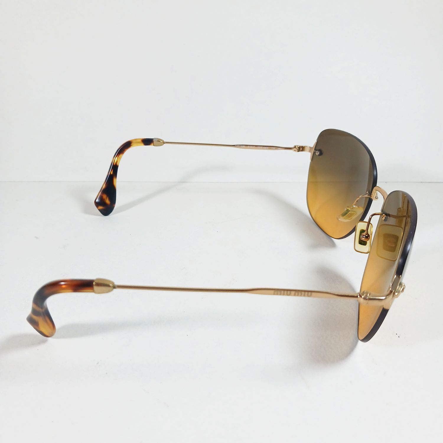 Miu Miu Miu Miu SMU52N Tortoise Brown/Gold Sunglasses w/Case & Pouch Size ONE SIZE - 6 Thumbnail