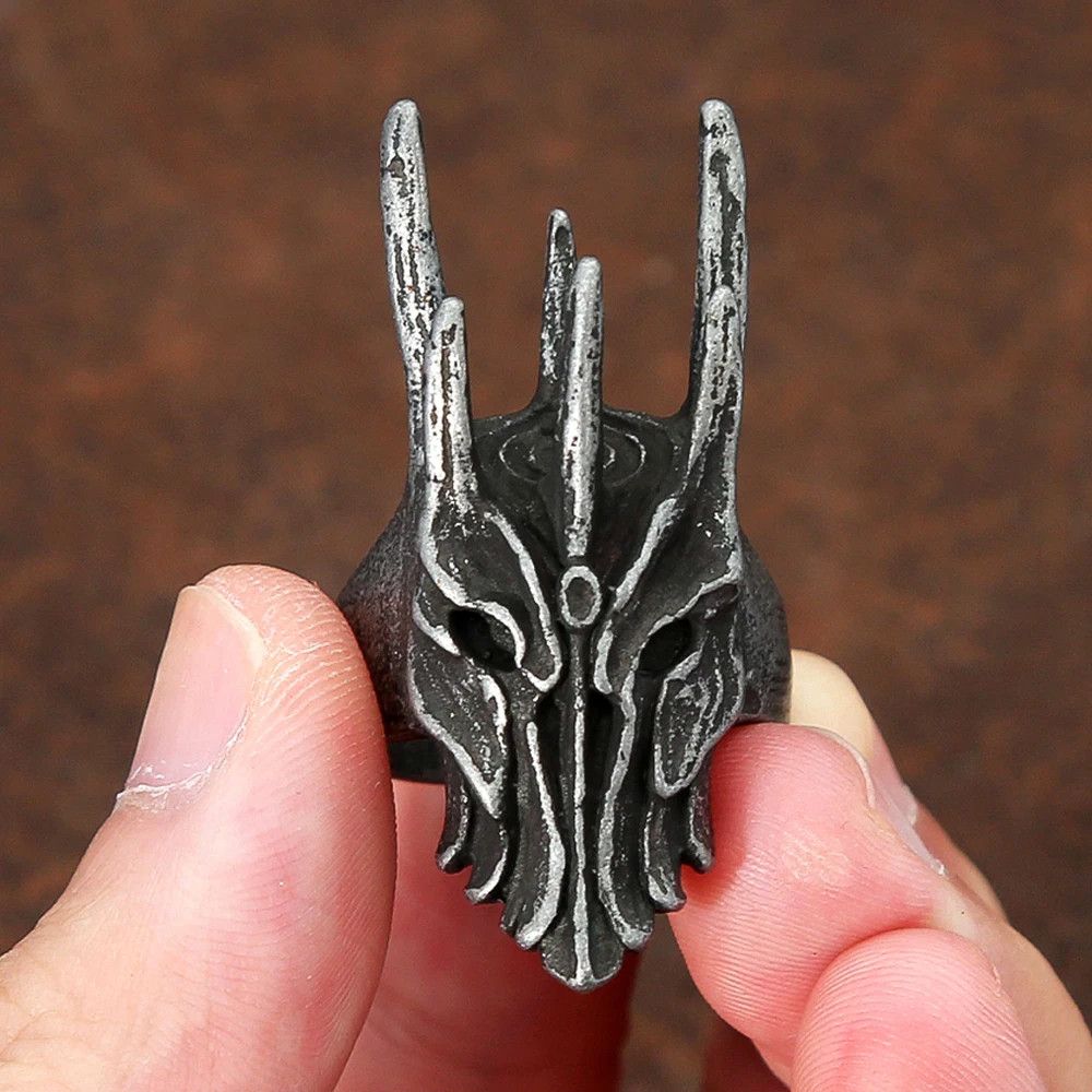 Jewelry Black Helm of Ring Streetwear Jewelry Fashion Gift Size ONE SIZE - 5 Thumbnail