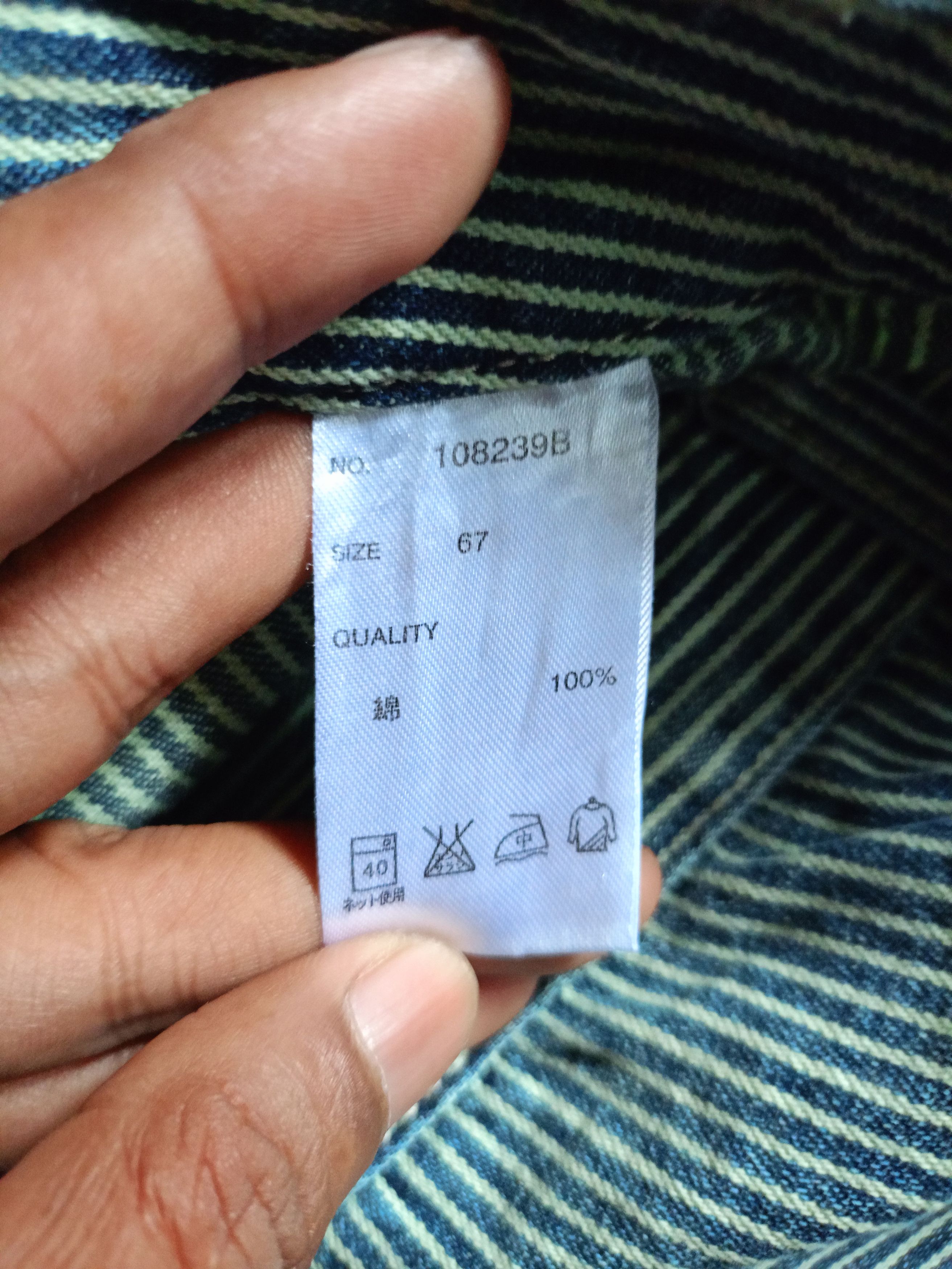 Japanese Brand Ryu Ryu Doble Waist Hikory Pants Size US 30 / EU 46 - 6 Thumbnail