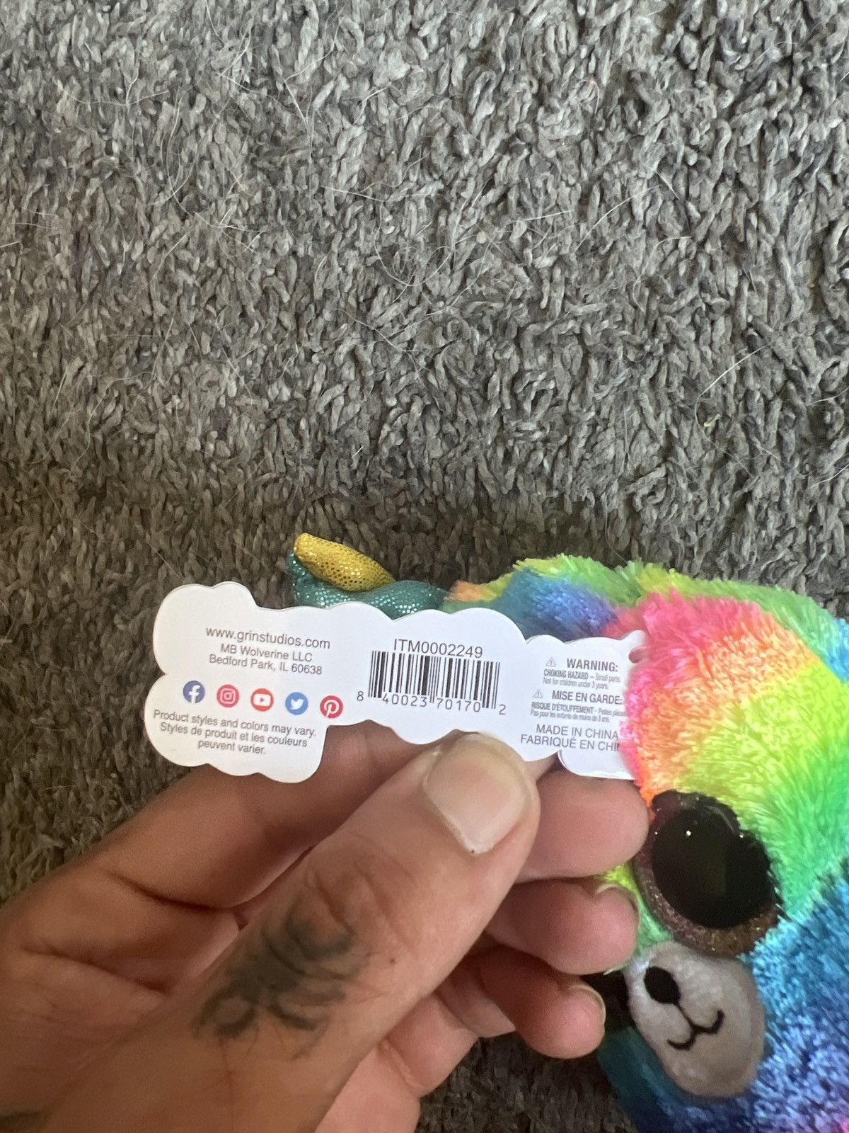 Hypebeast 2020 Poopchi’s Poo Rainbow Plush Size ONE SIZE - 7 Thumbnail
