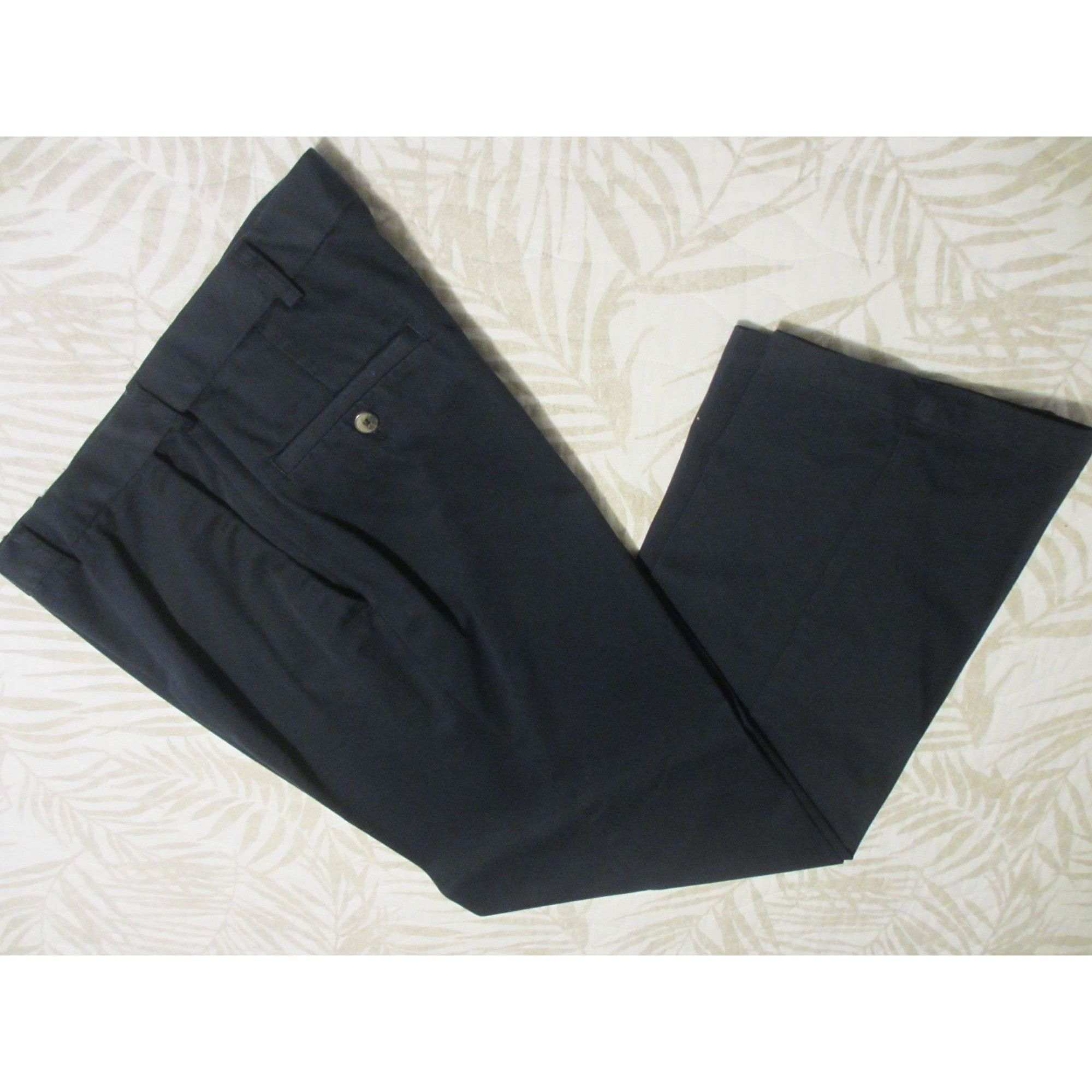 Dockers Dockers Mens Navy Blue Pleated Work Pants - Classic Fit with Size US 36 / EU 52 - 1 Thumbnail