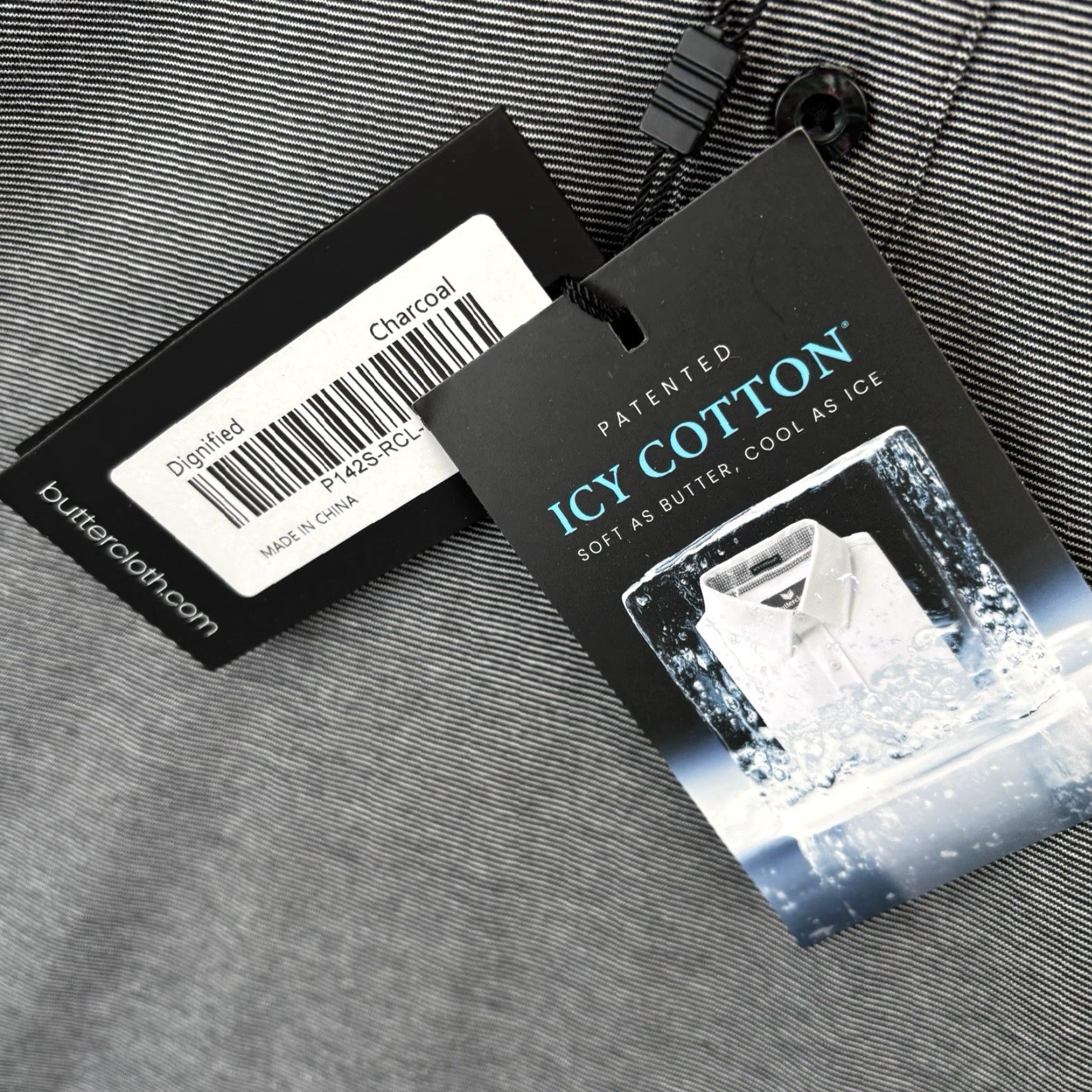 Vintage Butter Cloth Polo Shirt Men M Charcoal Icy Cotton Regular Fit Golf Shirt Size US M / EU 48-50 / 2 - 4 Thumbnail