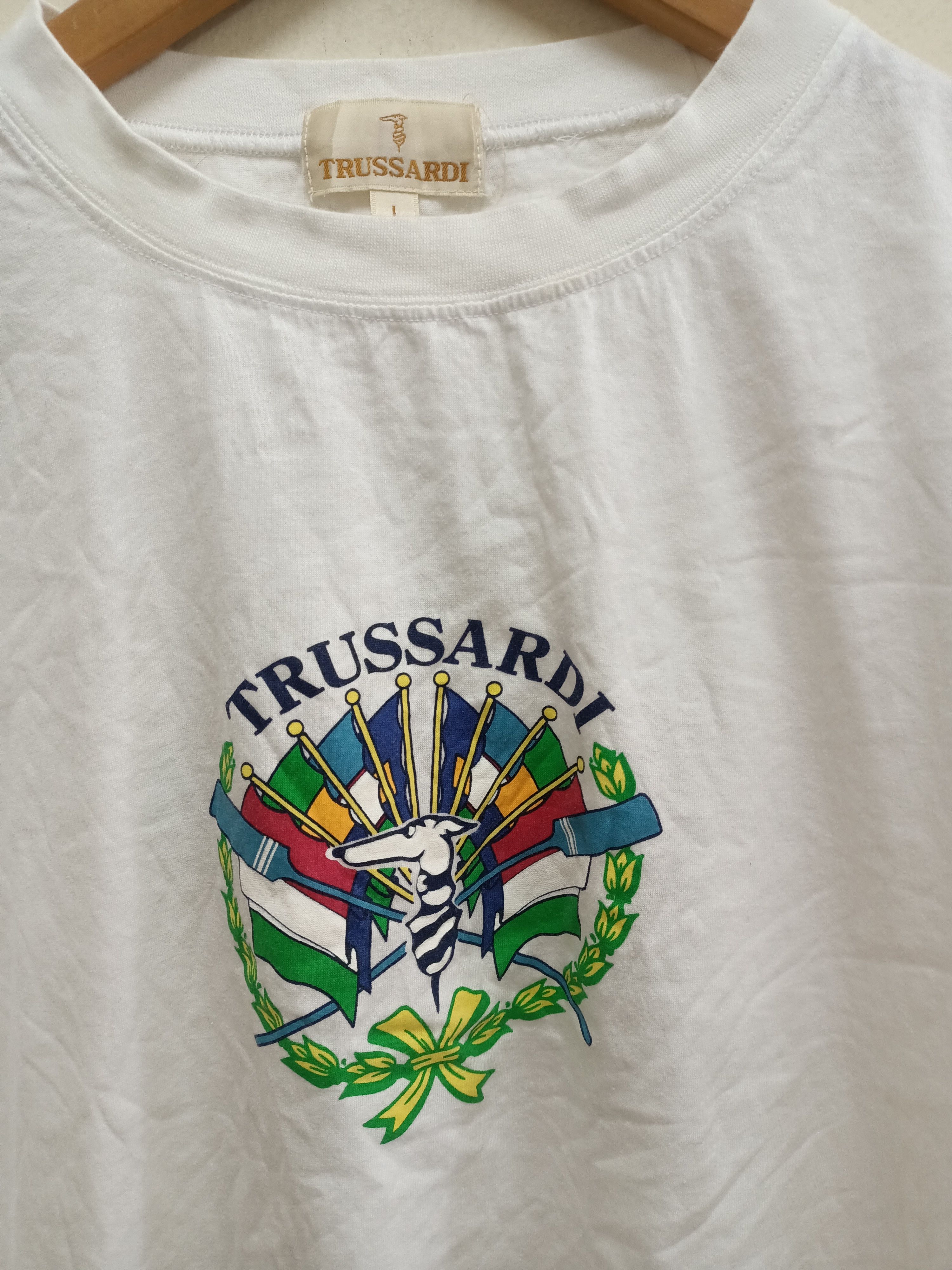 Trussardi Vintage Trussardi t-shirt Size US L / EU 52-54 / 3 - 2 Thumbnail