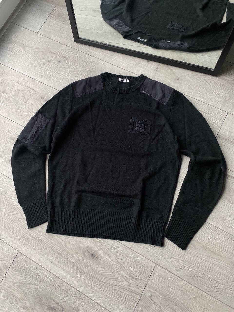 Nike × Vintage Vintage 90's Dolce&Gabbana Nylon Knit Sweater M Y2K/YKK Size US L / EU 52-54 / 3 - 1 Thumbnail