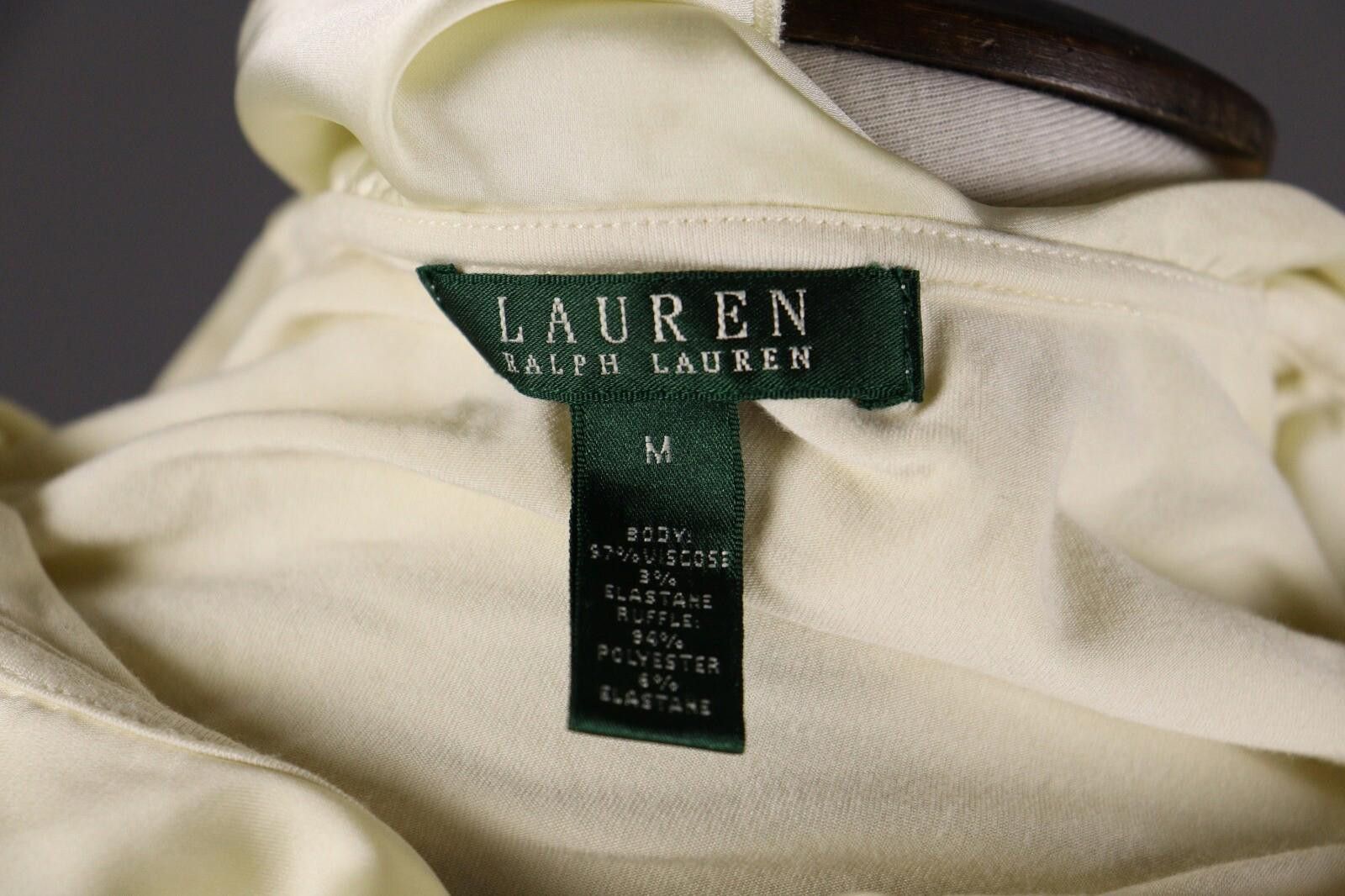 Lauren Ralph Lauren Lauren Ralph Lauren Beige Cowl Top Shirt Size M Size M / US 6-8 / IT 42-44 - 12 Thumbnail