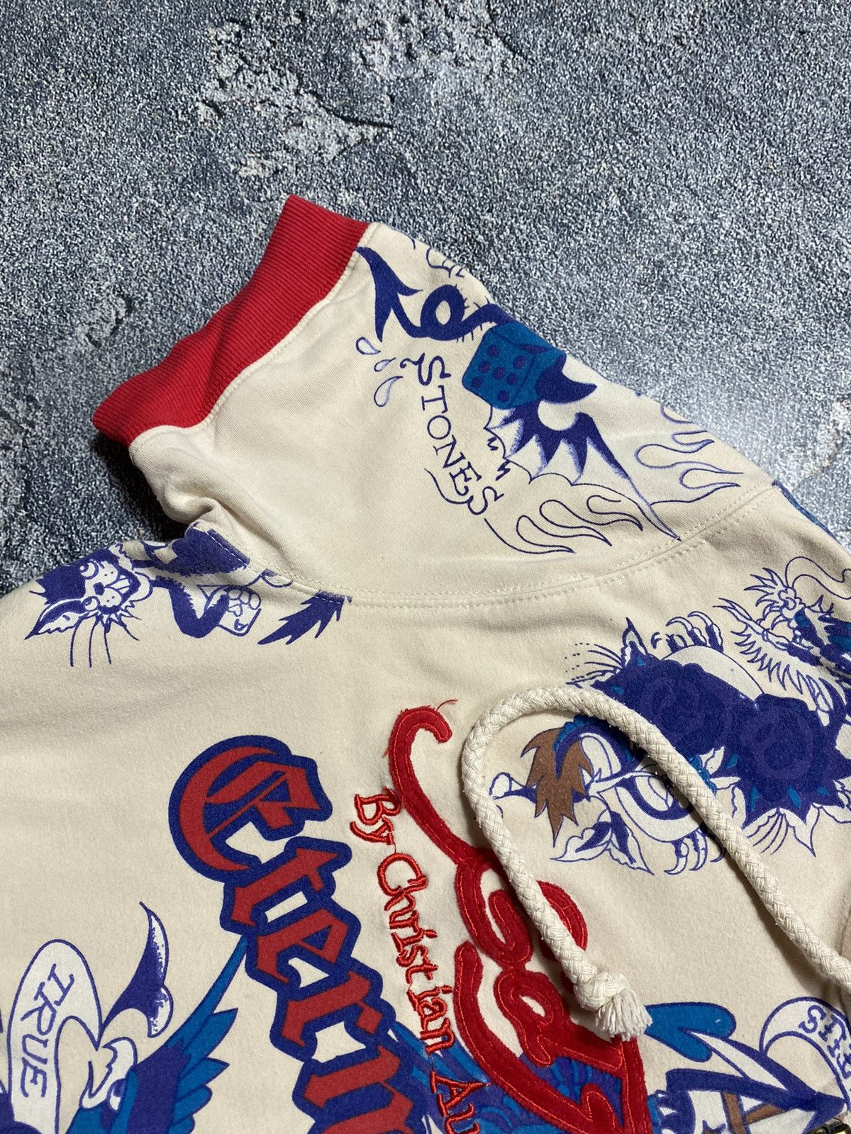 Christian Audigier × Ed Hardy Vintage ED HARDY by Christian Audigier shirt hoodie Size L / US 10 / IT 46 - 6 Thumbnail