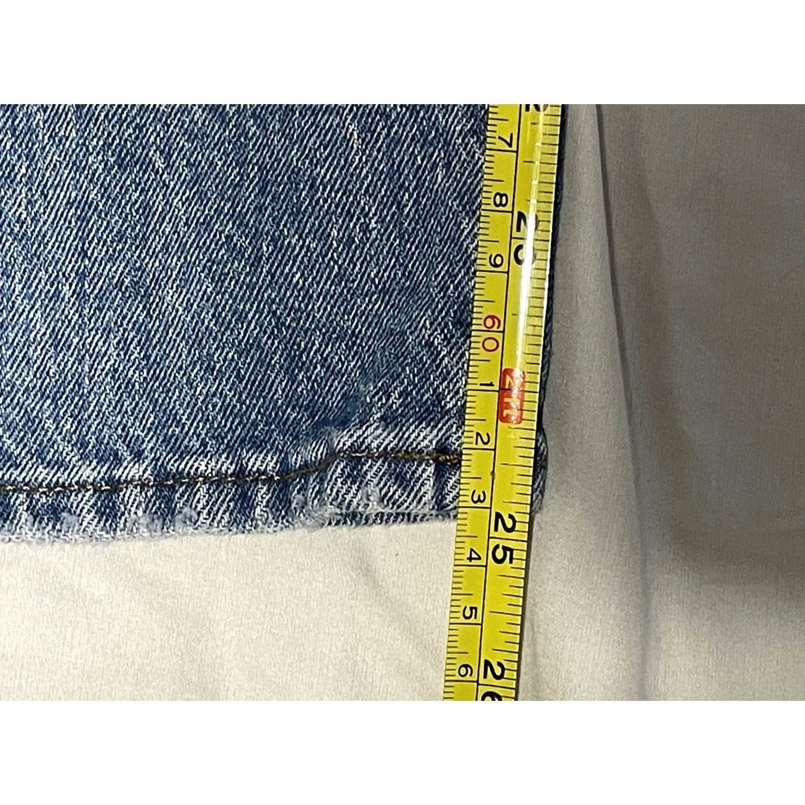Madewell Madewell Jeans Womens 24P Petite Straight 5-Pocket Denim Blue Stretch EUC Grade A Size 42" / US 20 - 6 Thumbnail