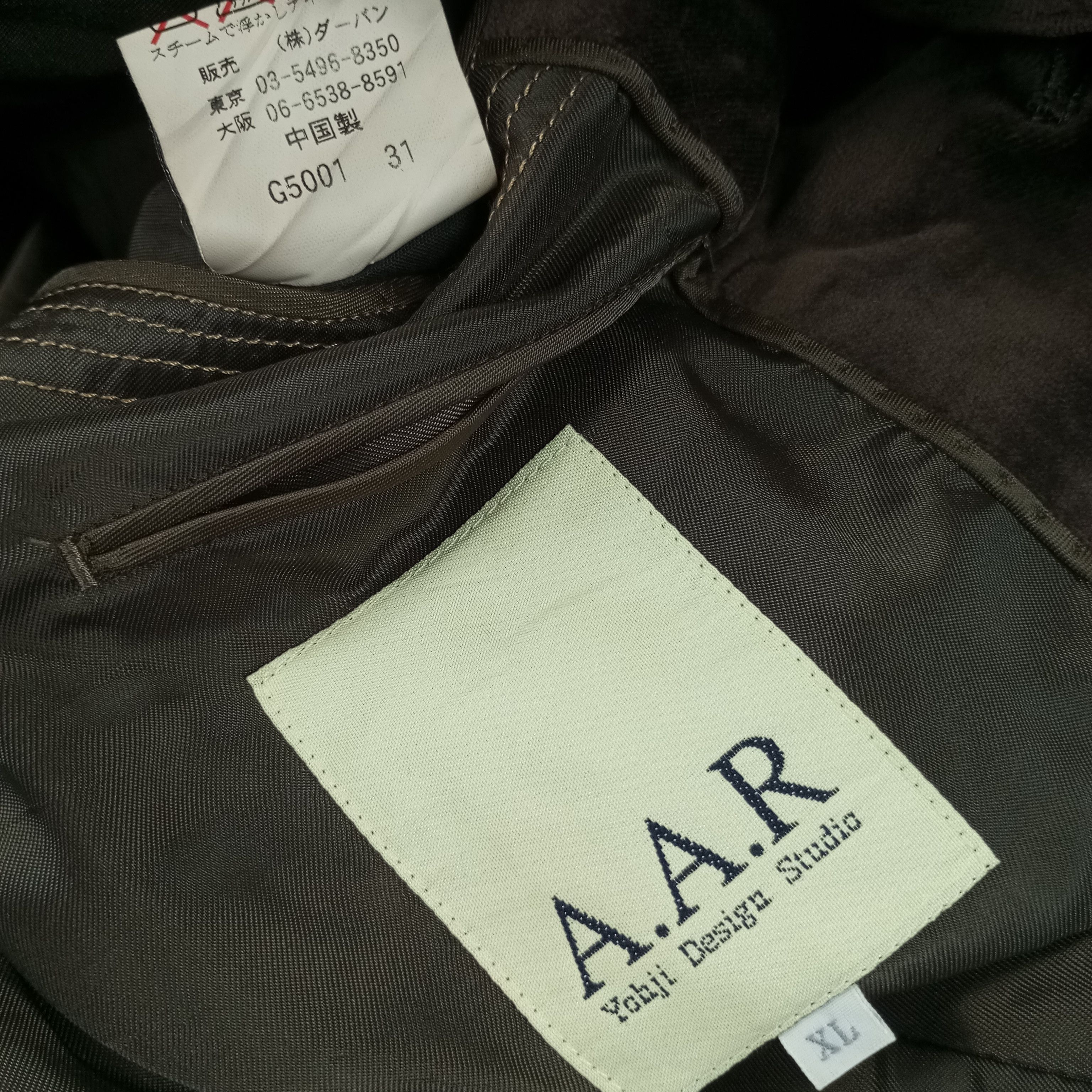 A.A.R Yohji Design Studio Japanese Designer Brand Blazer