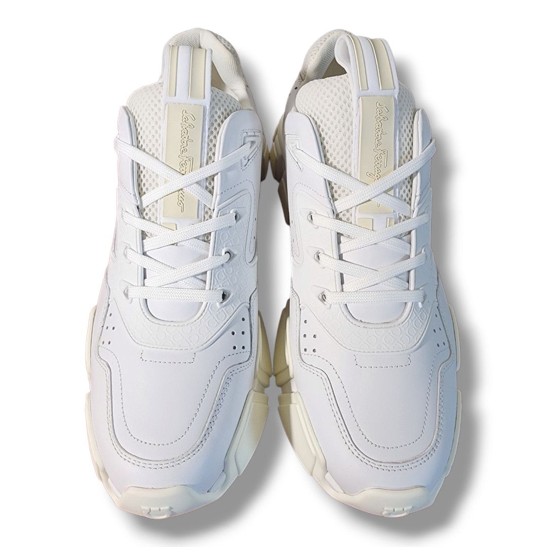 Salvatore Ferragamo Ferragamo White Booster Sneaker Men's Size 7/Women's Size 9 Size US 7 / EU 40 - 12 Thumbnail