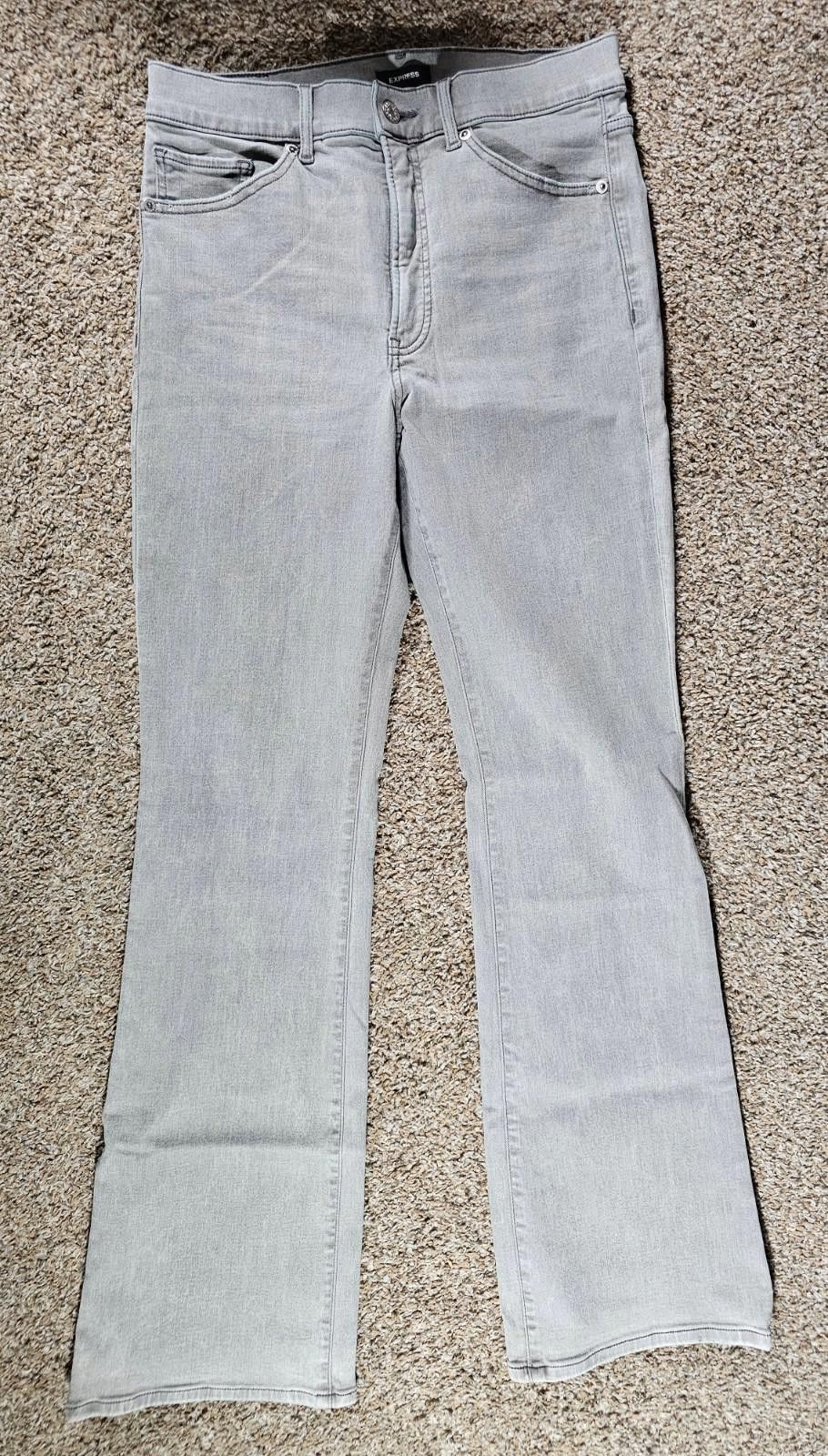Express Express Hi Rise Boot 10R Gray Jeans Size 32" / US 10 / IT 46 - 1 Thumbnail