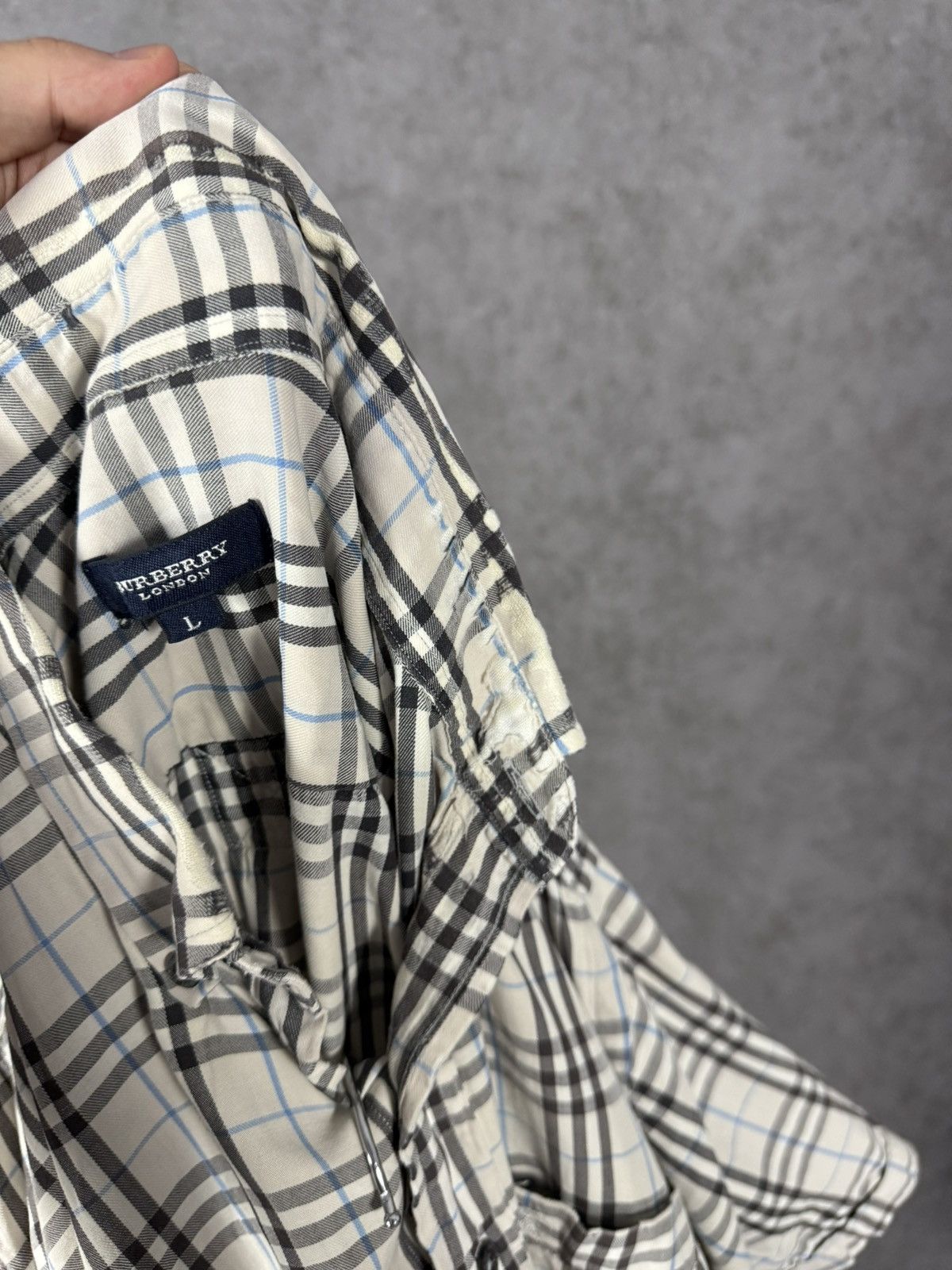 Burberry × Vintage Burberry luxury vintage shirt Size US XL / EU 56 / 4 - 11 Thumbnail