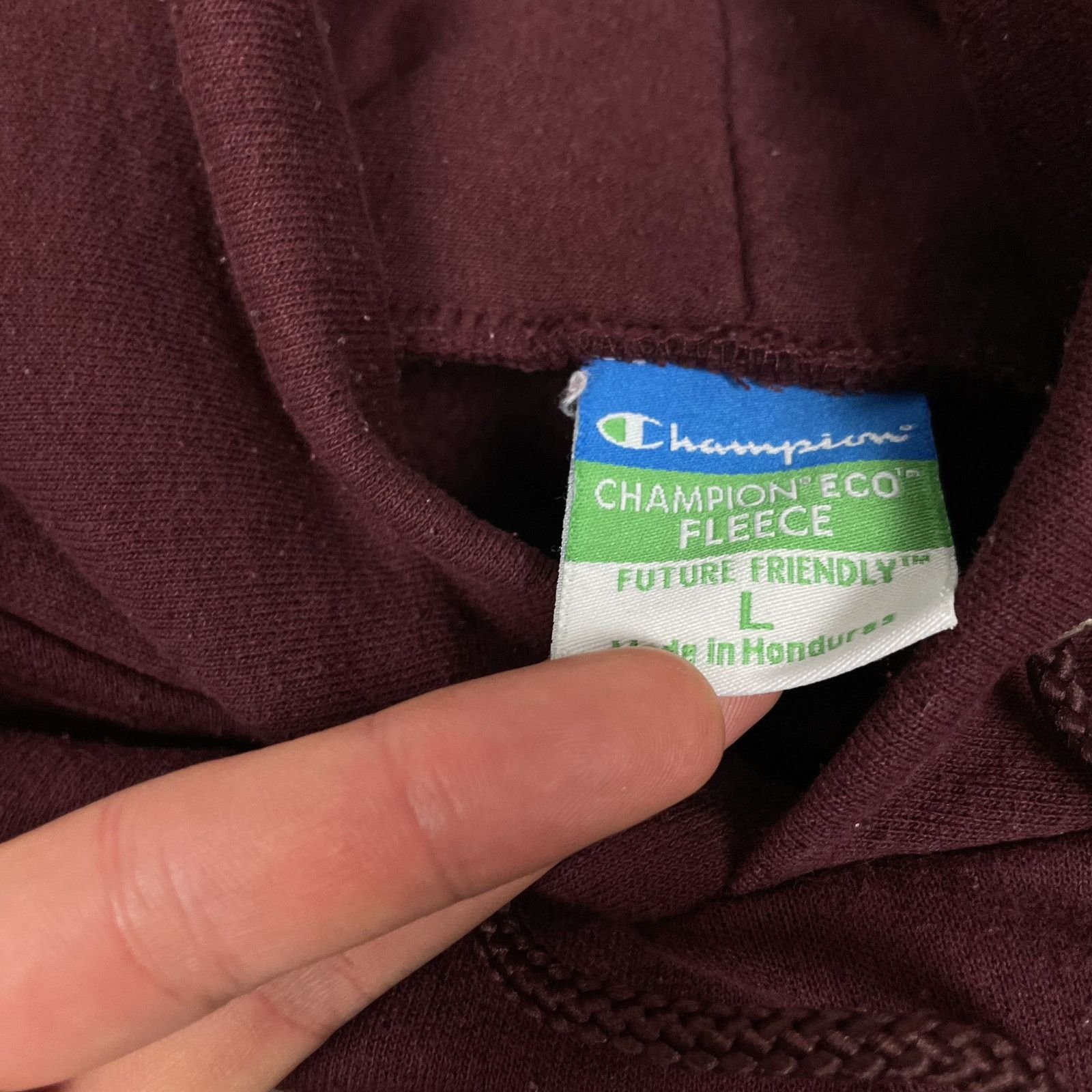Champion × Vintage Champion Eco Fleece Men Red Boston College Pullover Hoodie L Size US L / EU 52-54 / 3 - 8 Thumbnail