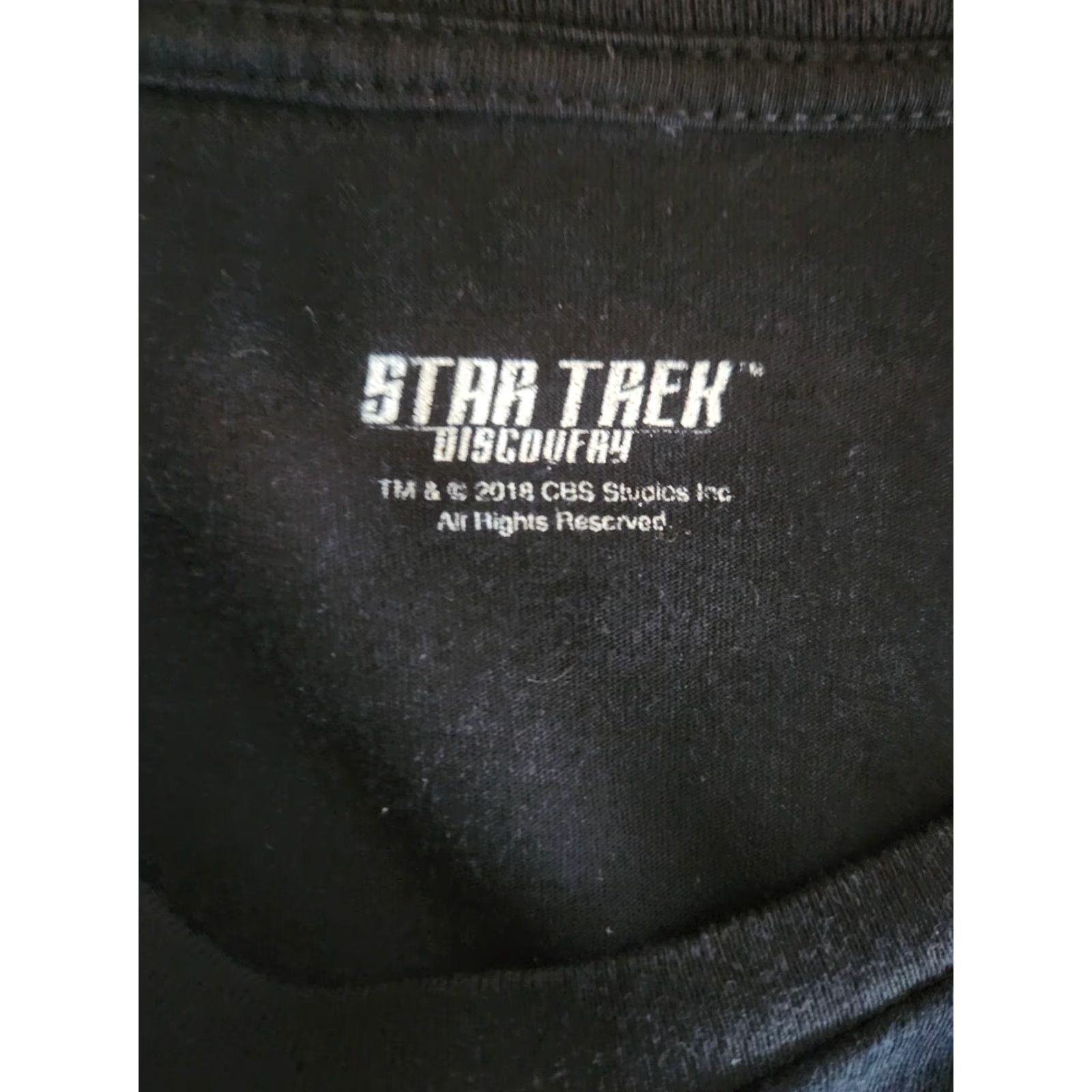 Vintage Star Trek Discovery Mirror Universe Short Sleeve Black T-Shirt Size Medium Mens Regular Crew Neck Cotton Graphic Print仍 Size US M / EU 48-50 / 2 - 2 Thumbnail