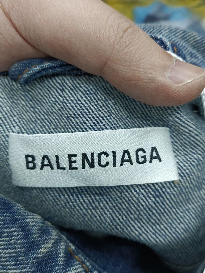 Balenciaga Balenciaga size 34 Graffiti style breasted long sleeve den Size XXS / US 00 / IT 34 - 3 Thumbnail