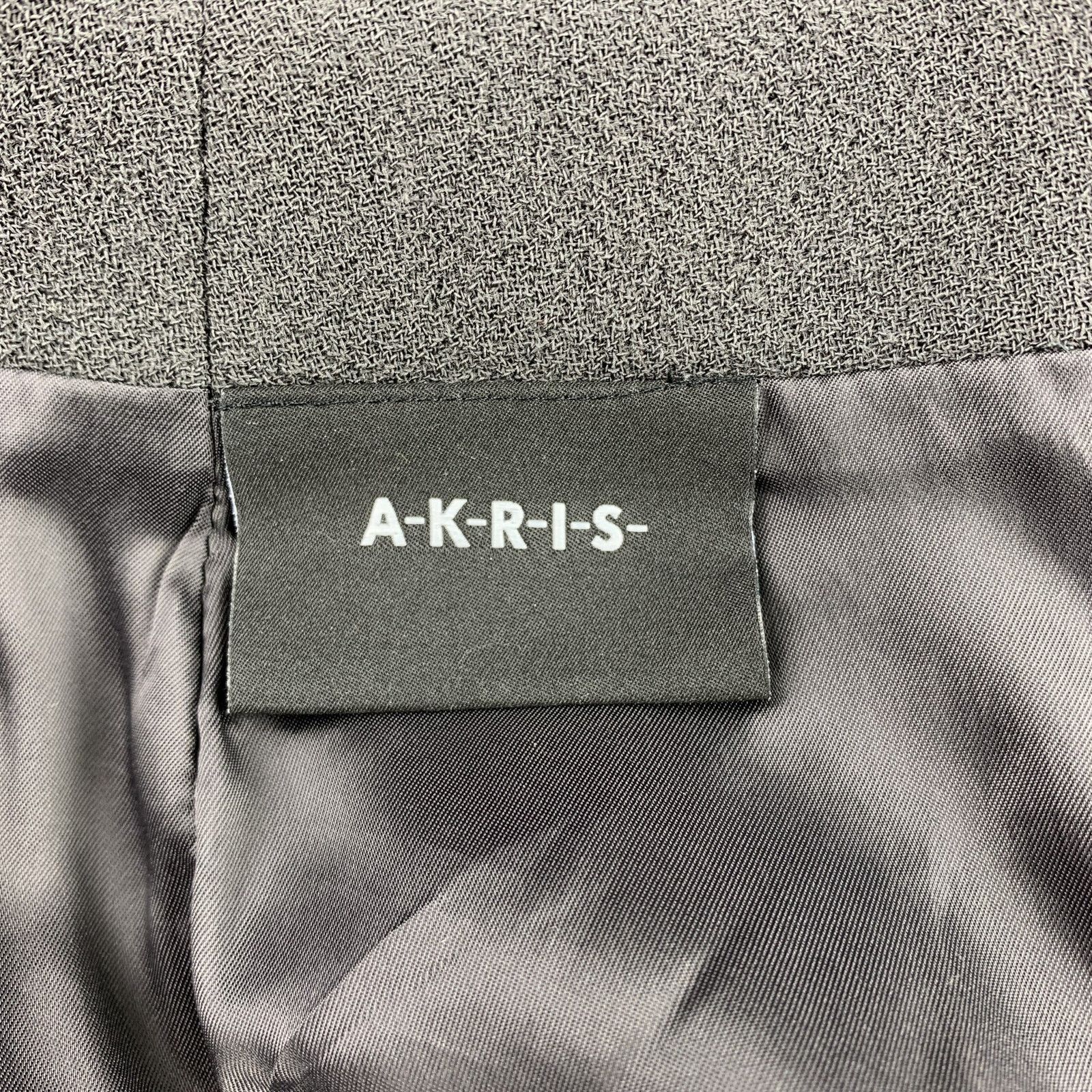 Akris AKRIS Size 4 Grey Wool Back Pencil Skirt Size 27" / US 4 / IT 40 - 4 Thumbnail