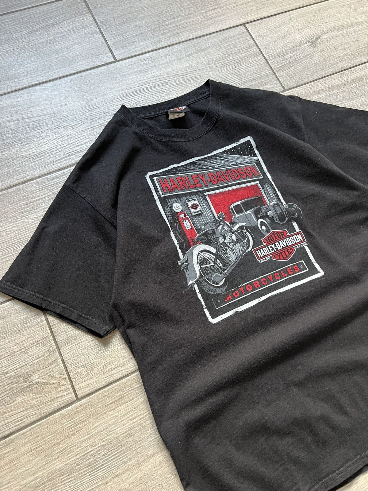 Harley Davidson Harley Davidson Vintage T-Shirt Size M Big Logo 00’s Size US L / EU 52-54 / 3 - 4 Thumbnail