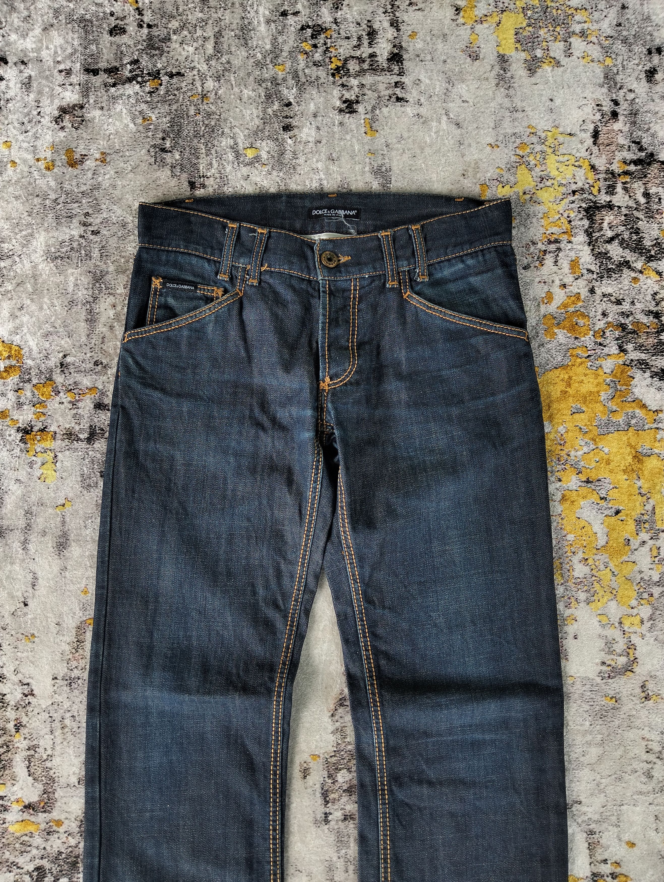 Dolce & Gabbana Vintage Dolce & Gabbana Embroidered ButtonFly Low Rise Jeans Size US 32 / EU 48 - 2 Thumbnail