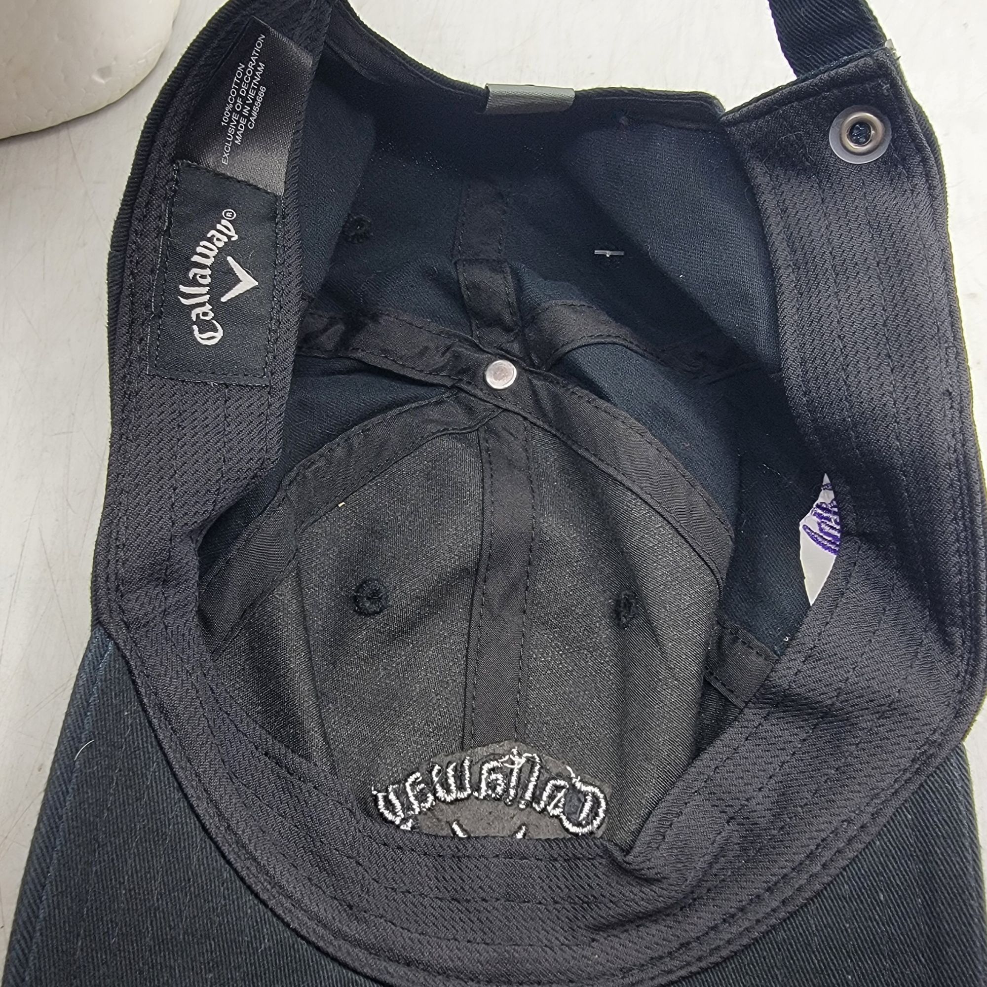 Callaway Callaway Heritage Twill Adults Black Baseball Hat Cao Casual Size ONE SIZE - 7 Thumbnail