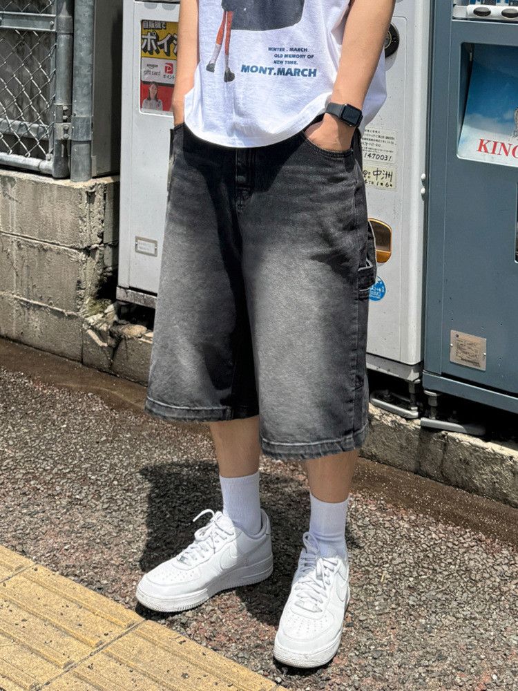 Retro loose wide leg high street shorts