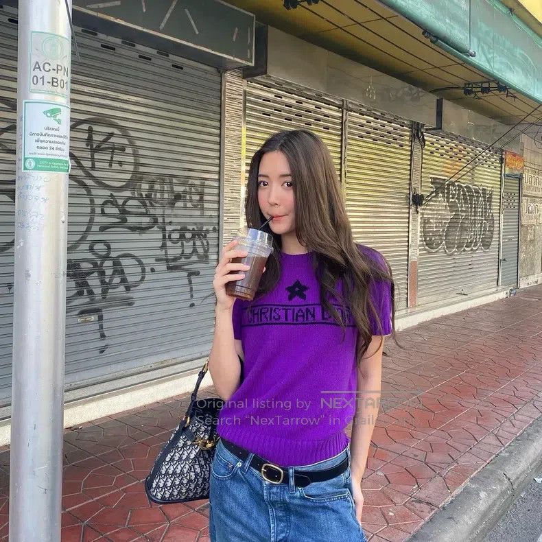 Dior Dior Lucky star letter logo knitted short sleeves Size XXS / US 00 / IT 34 - 6 Thumbnail