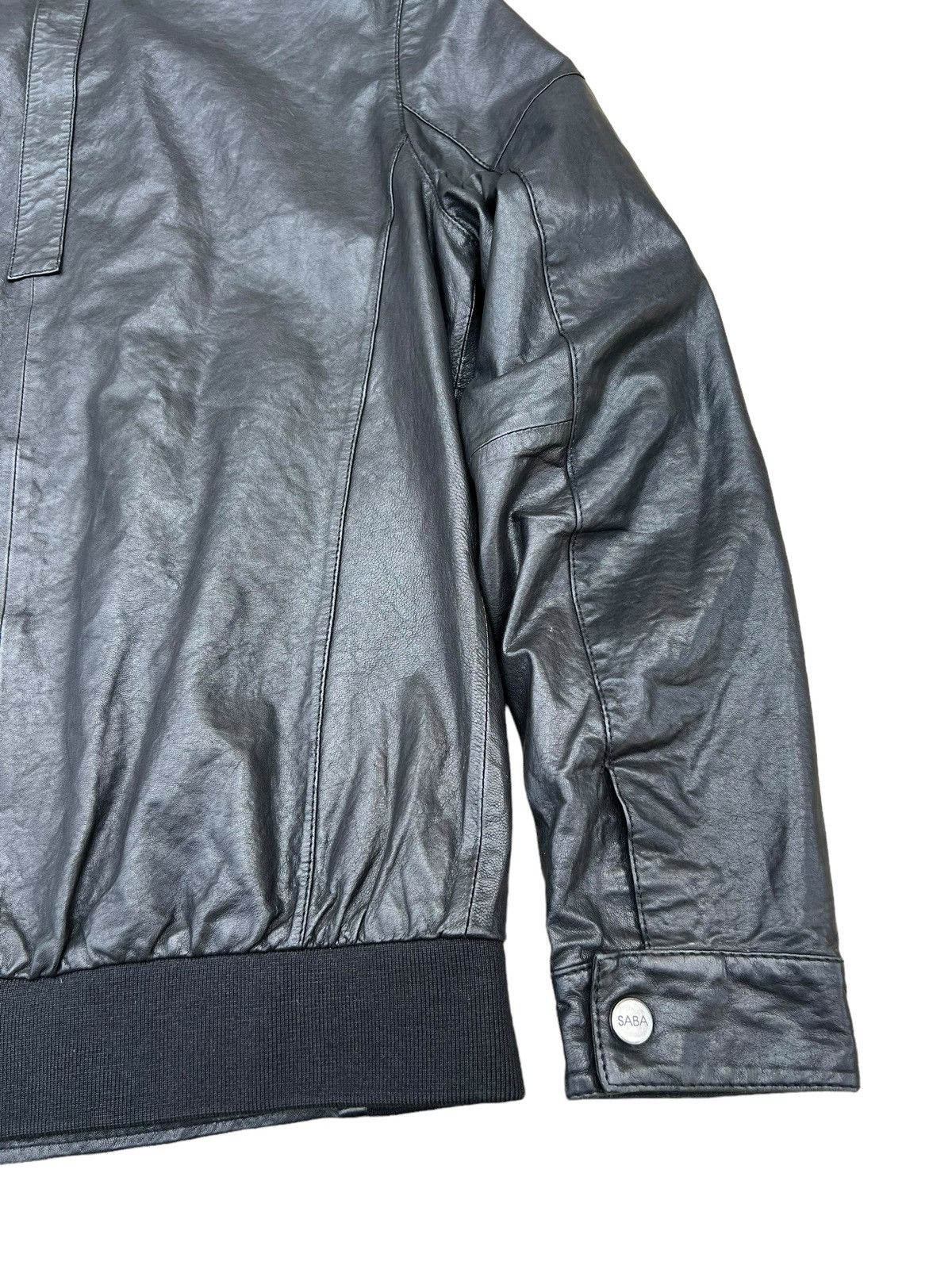Saba Mens SABA MW10075 Lamb Leather Racer Jacket Size US S / EU 44-46 / 1 - 17 Thumbnail