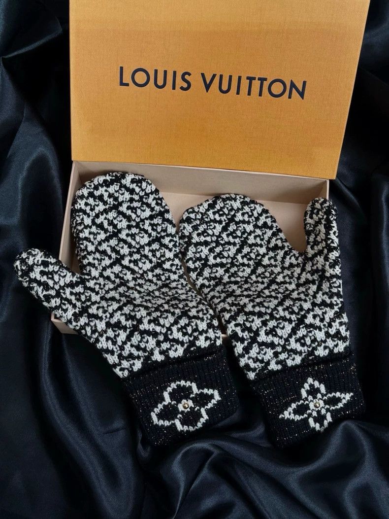 Louis Vuitton Louis Vuitton Wool Silk Gloves -2505 Size ONE SIZE - 2 Thumbnail