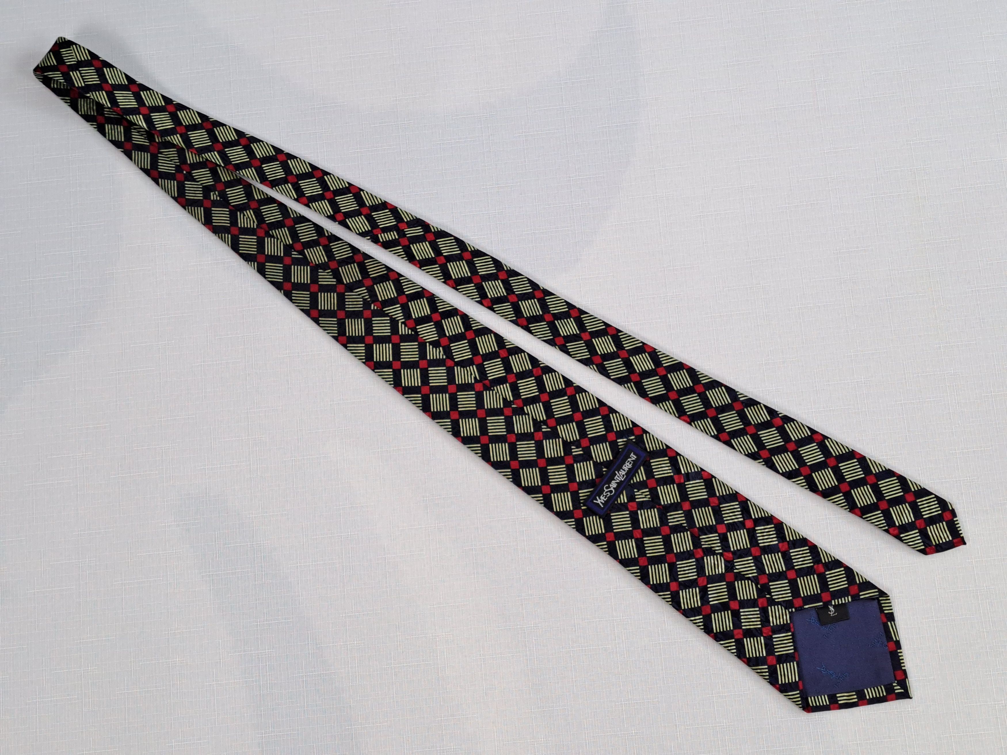 Vintage × Yves Saint Laurent Vintage YVES SAINT LAURENT silk Tie. Size ONE SIZE - 6 Thumbnail