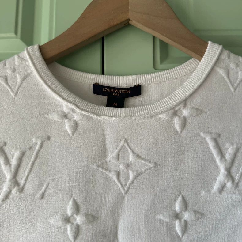 Louis Vuitton Louis Vuitton White Logo short sleeve 2504-Nextarrow Size US M / EU 48-50 / 2 - 2 Thumbnail