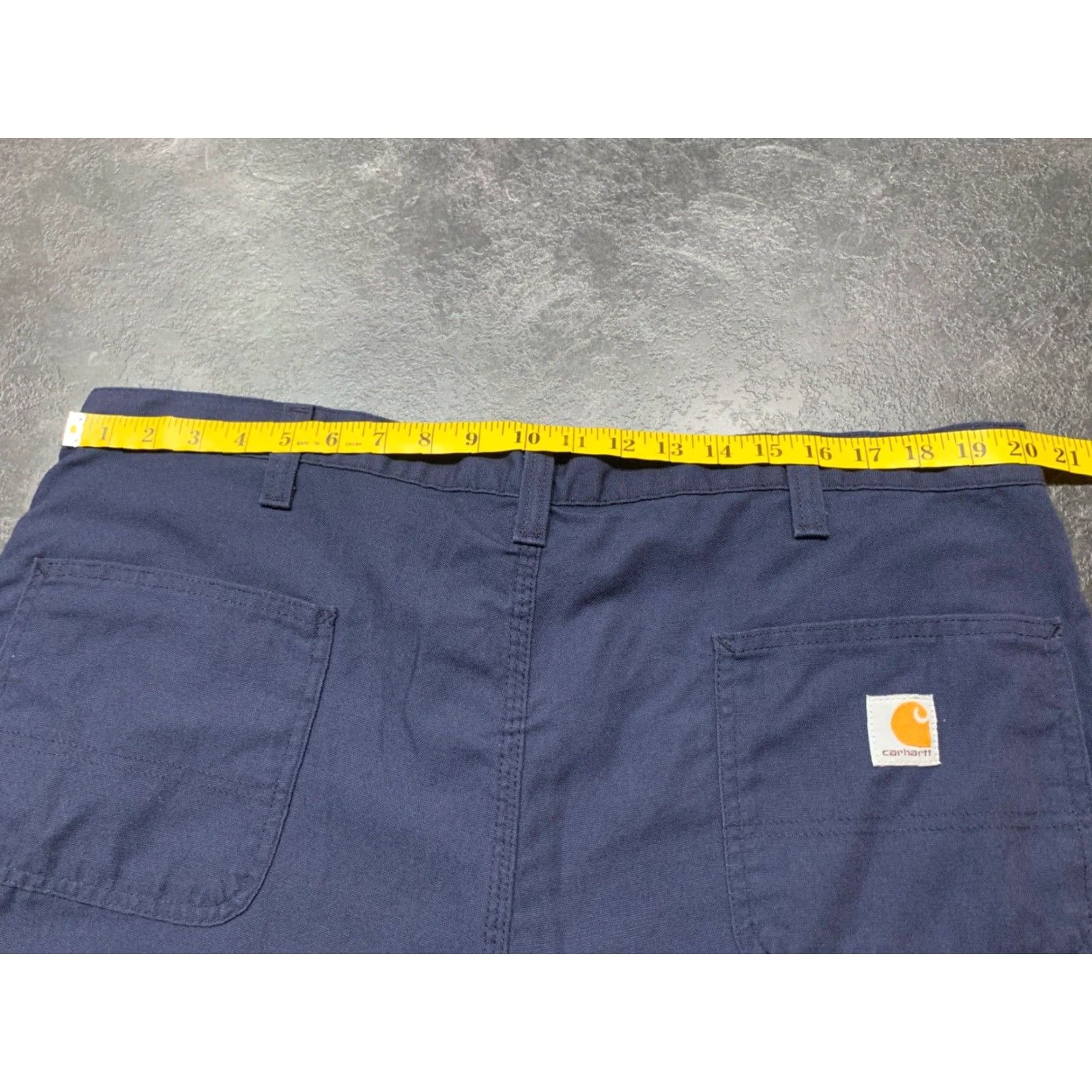 Carhartt Carhartt Work Pants Dungaree Fit Men's 42x34 Navy Blue Cotton Blend Size US 42 / EU 58 - 4 Thumbnail